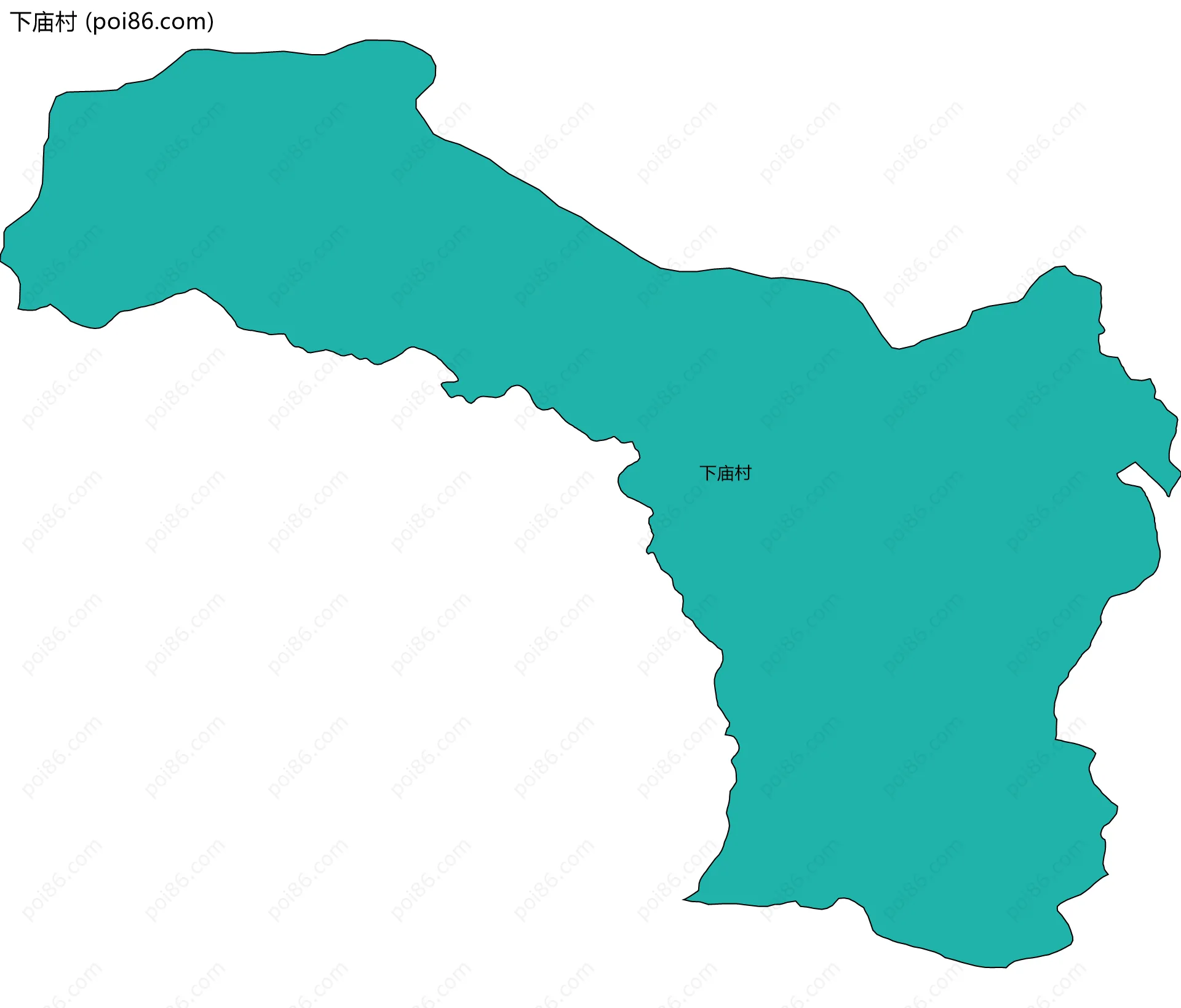 下庙村边界地图