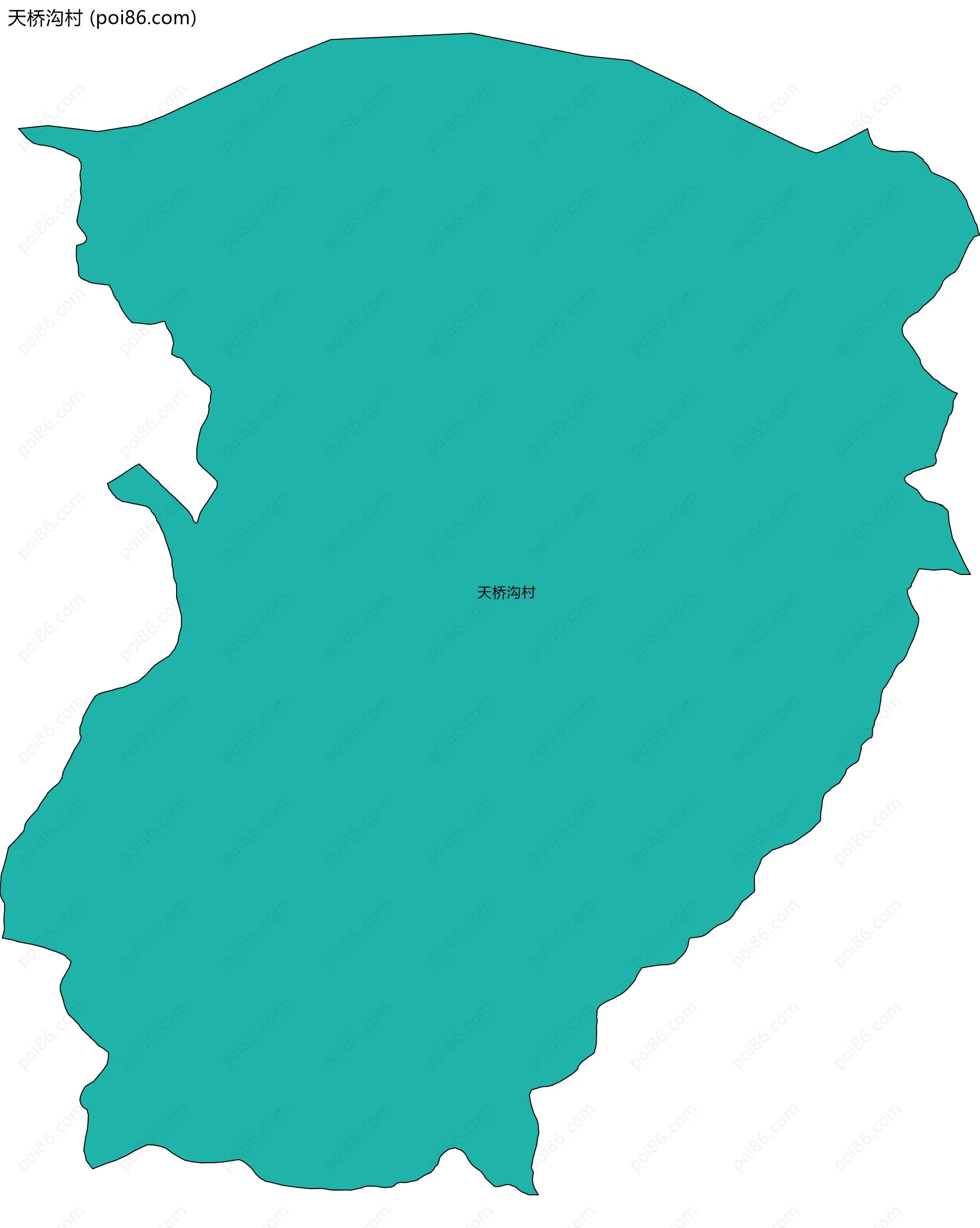 天桥沟村边界地图