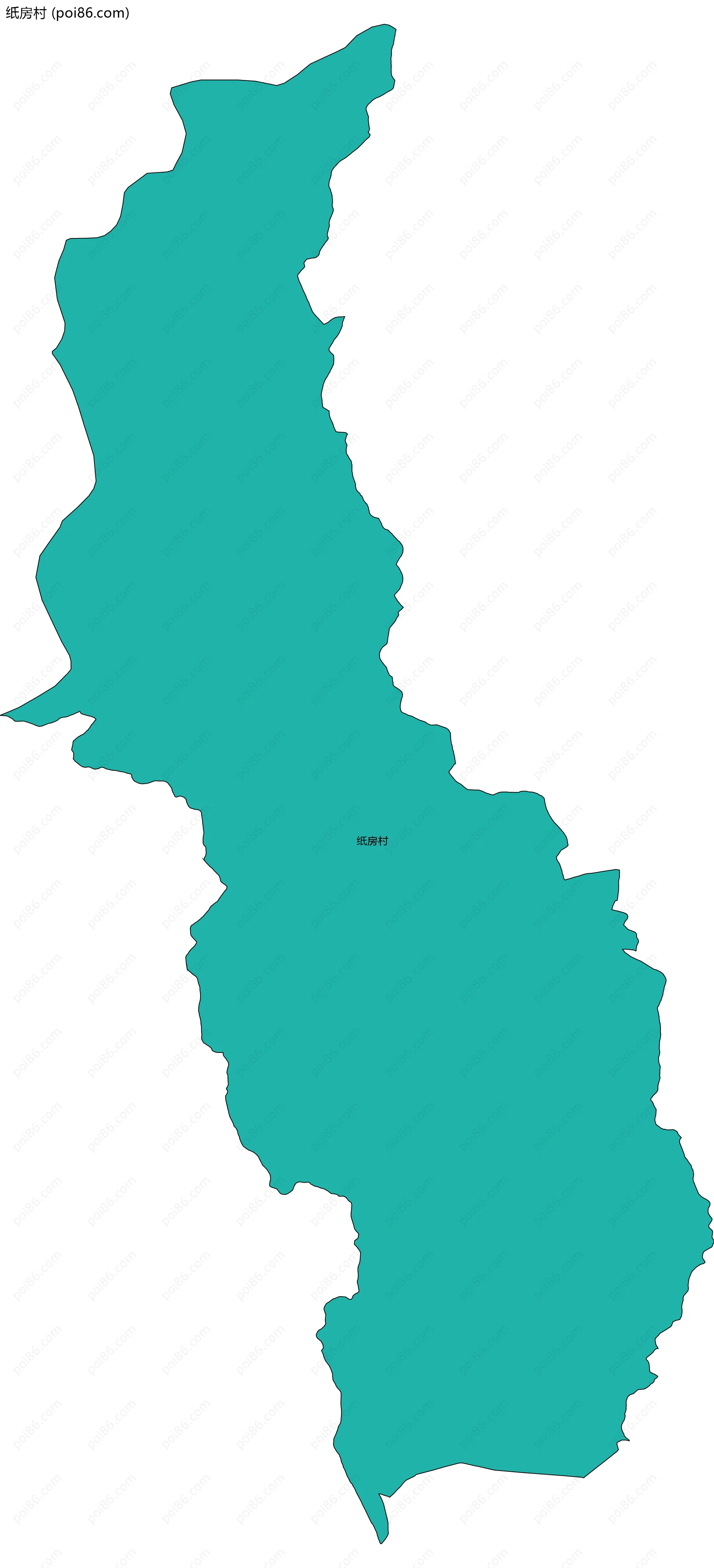 纸房村边界地图