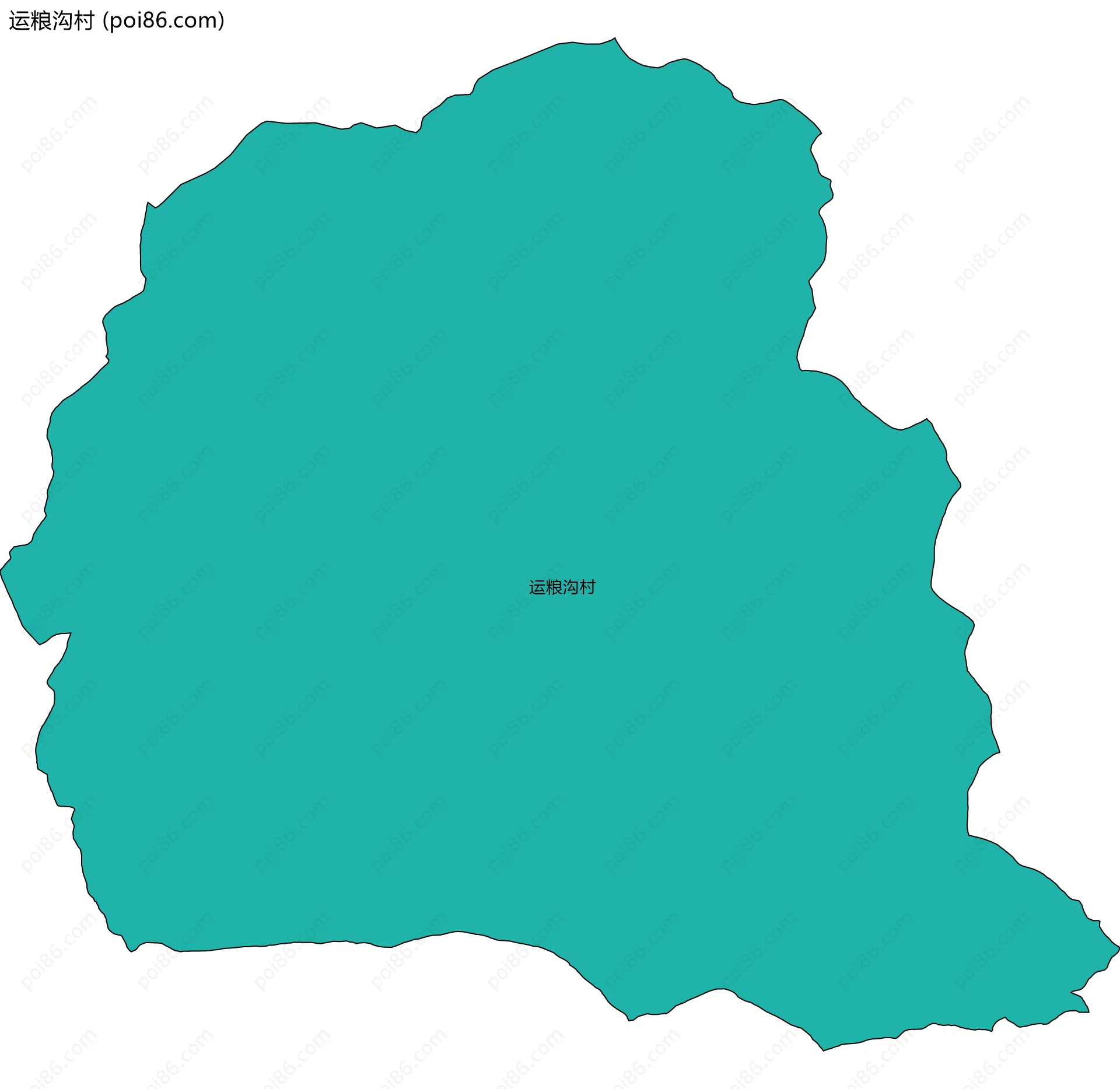 运粮沟村边界地图