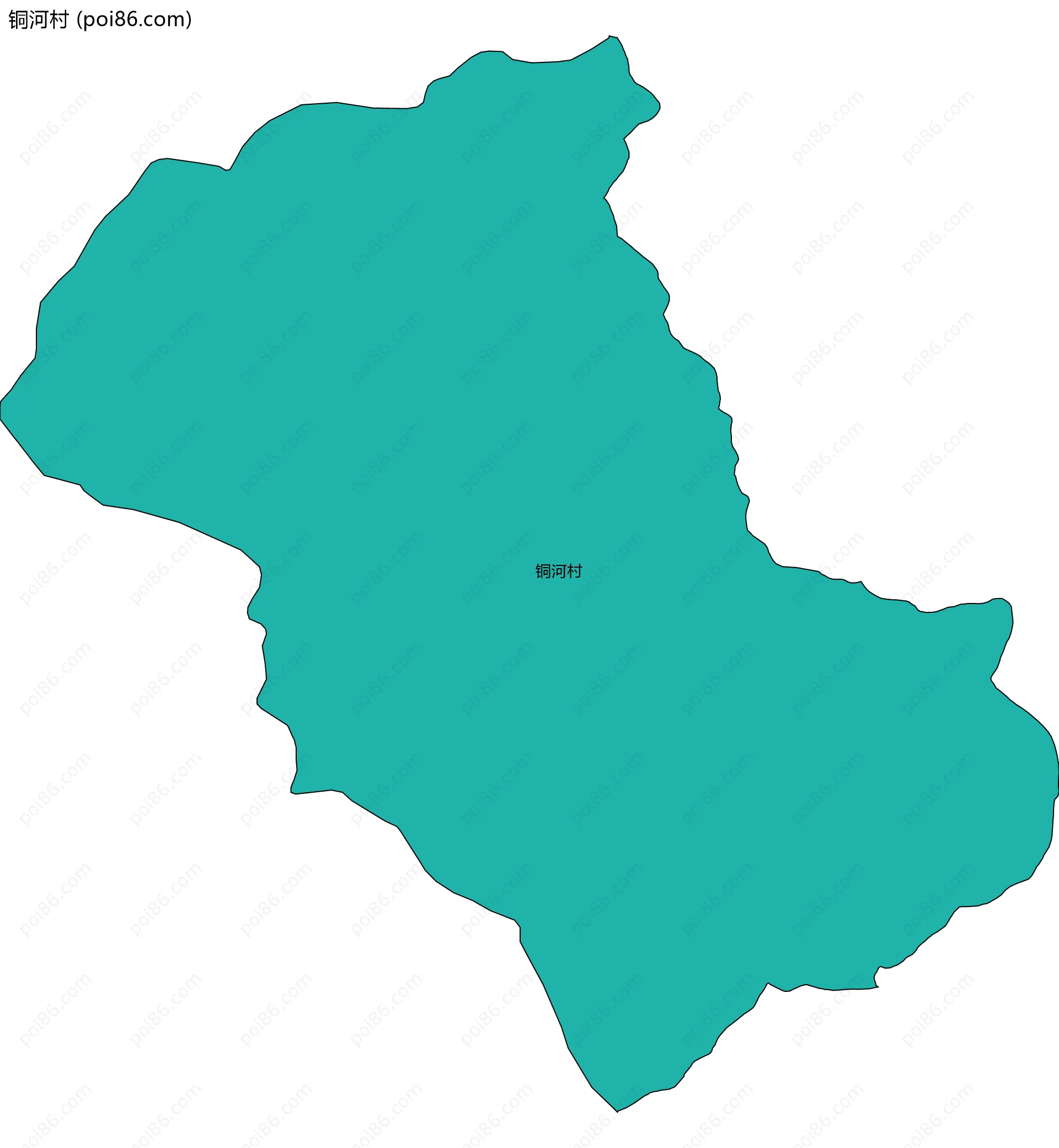 铜河村边界地图