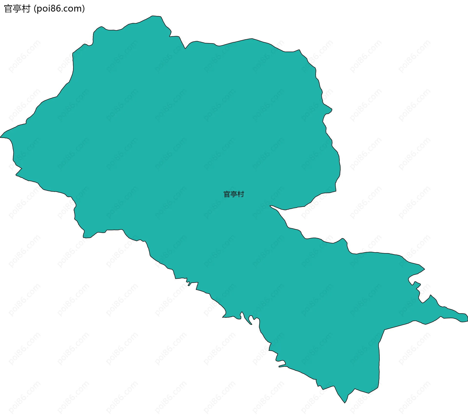 官亭村边界地图