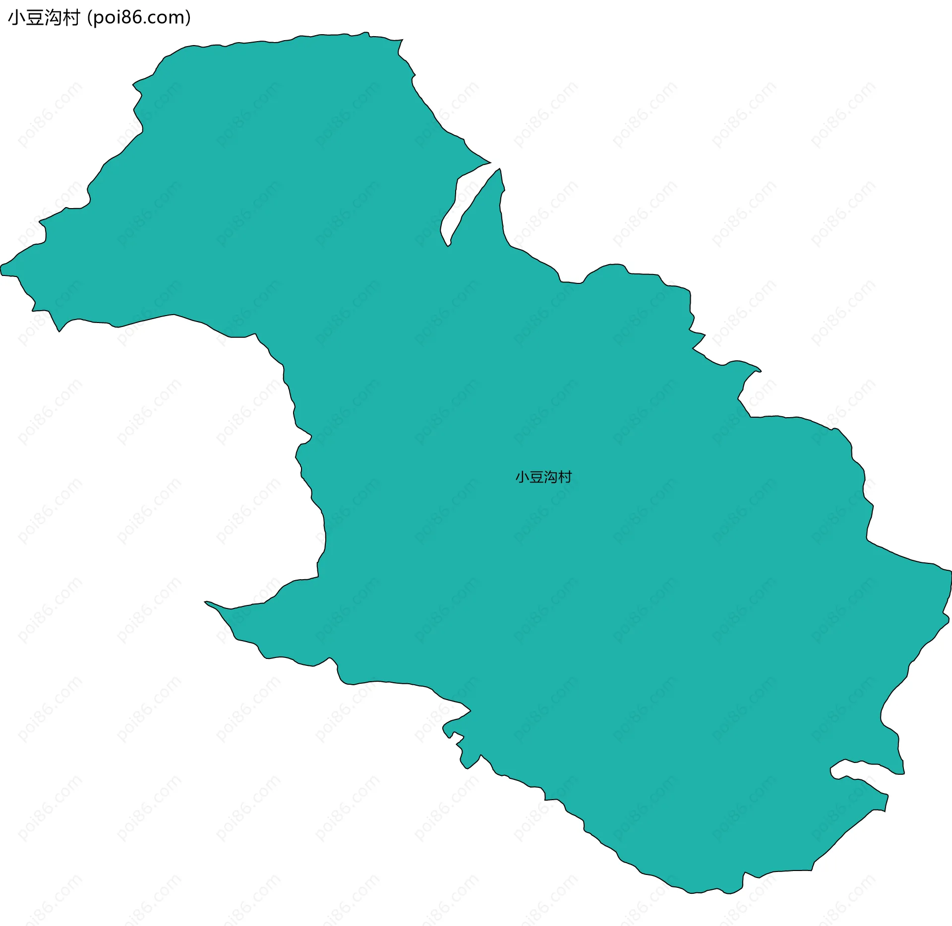 小豆沟村边界地图