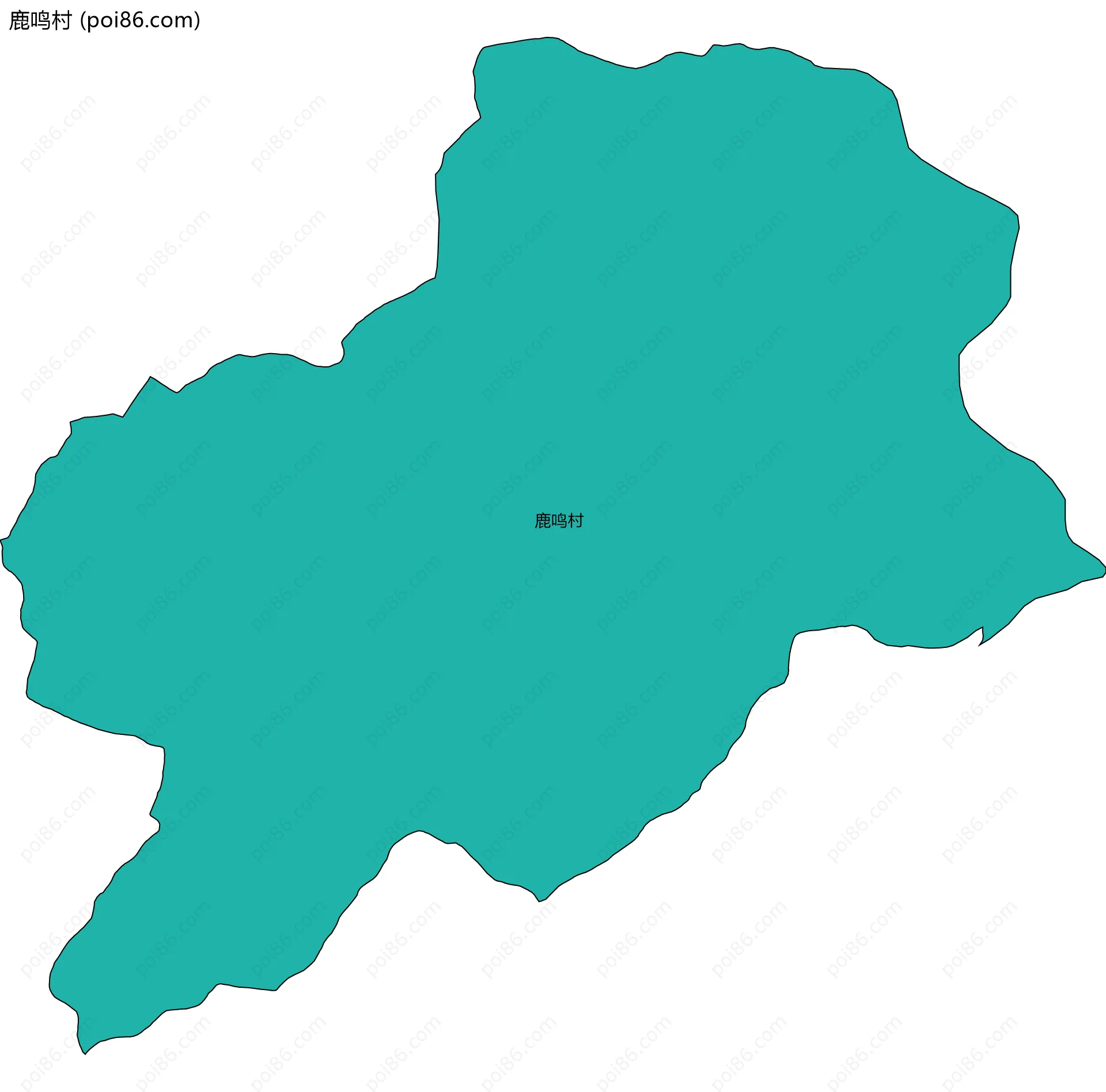 鹿鸣村边界地图