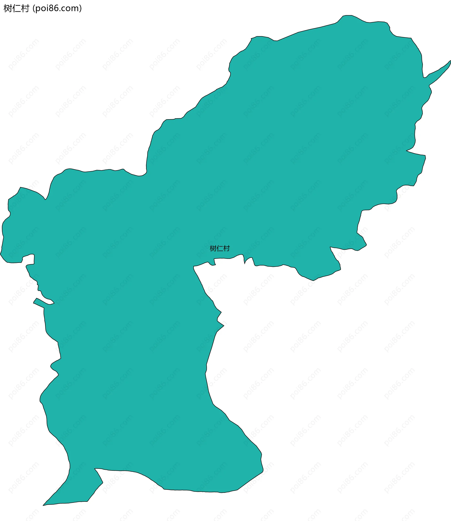 树仁村边界地图