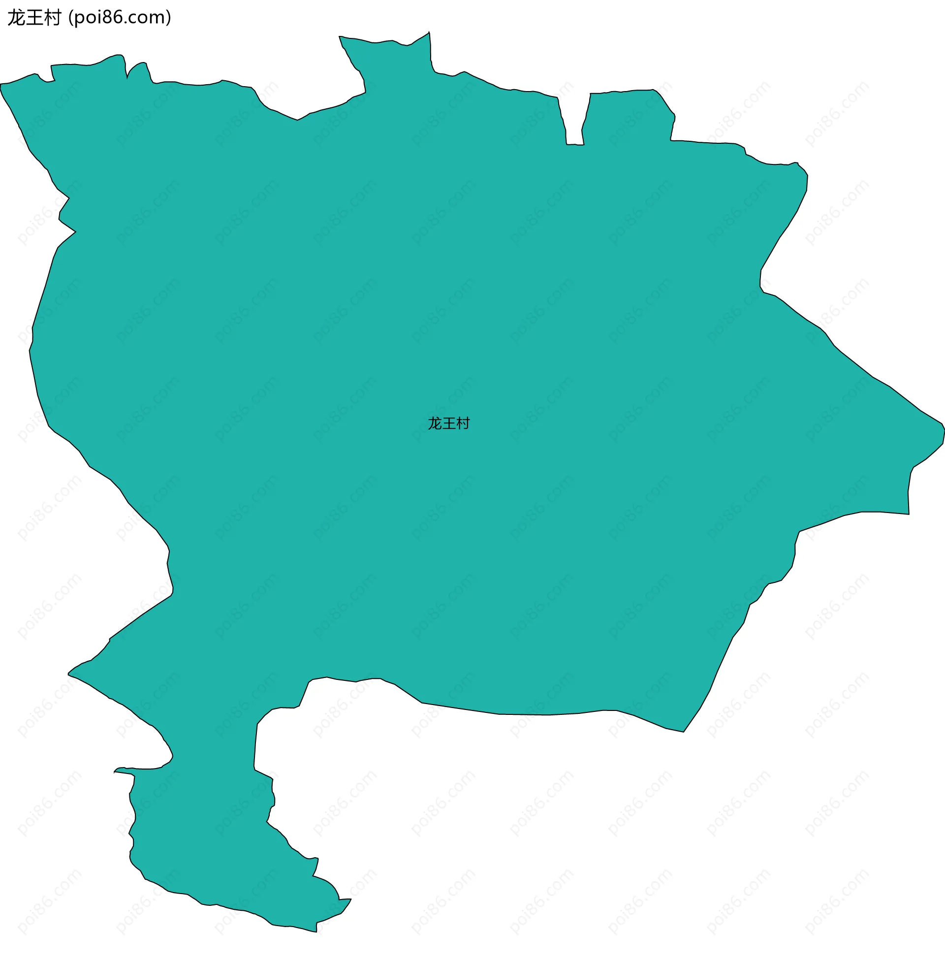 龙王村边界地图