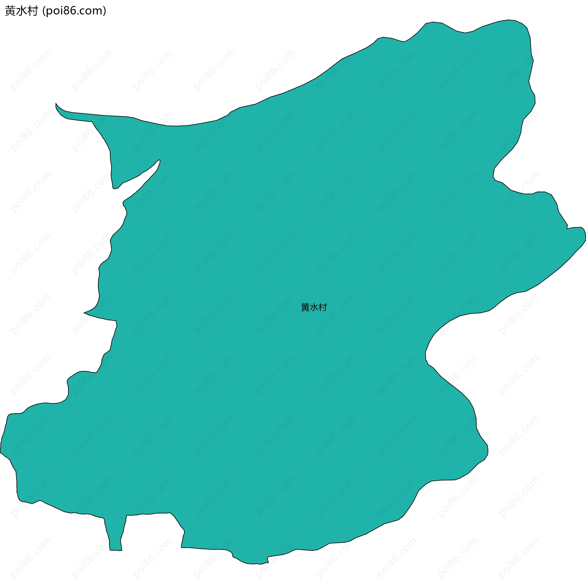 黄水村边界地图