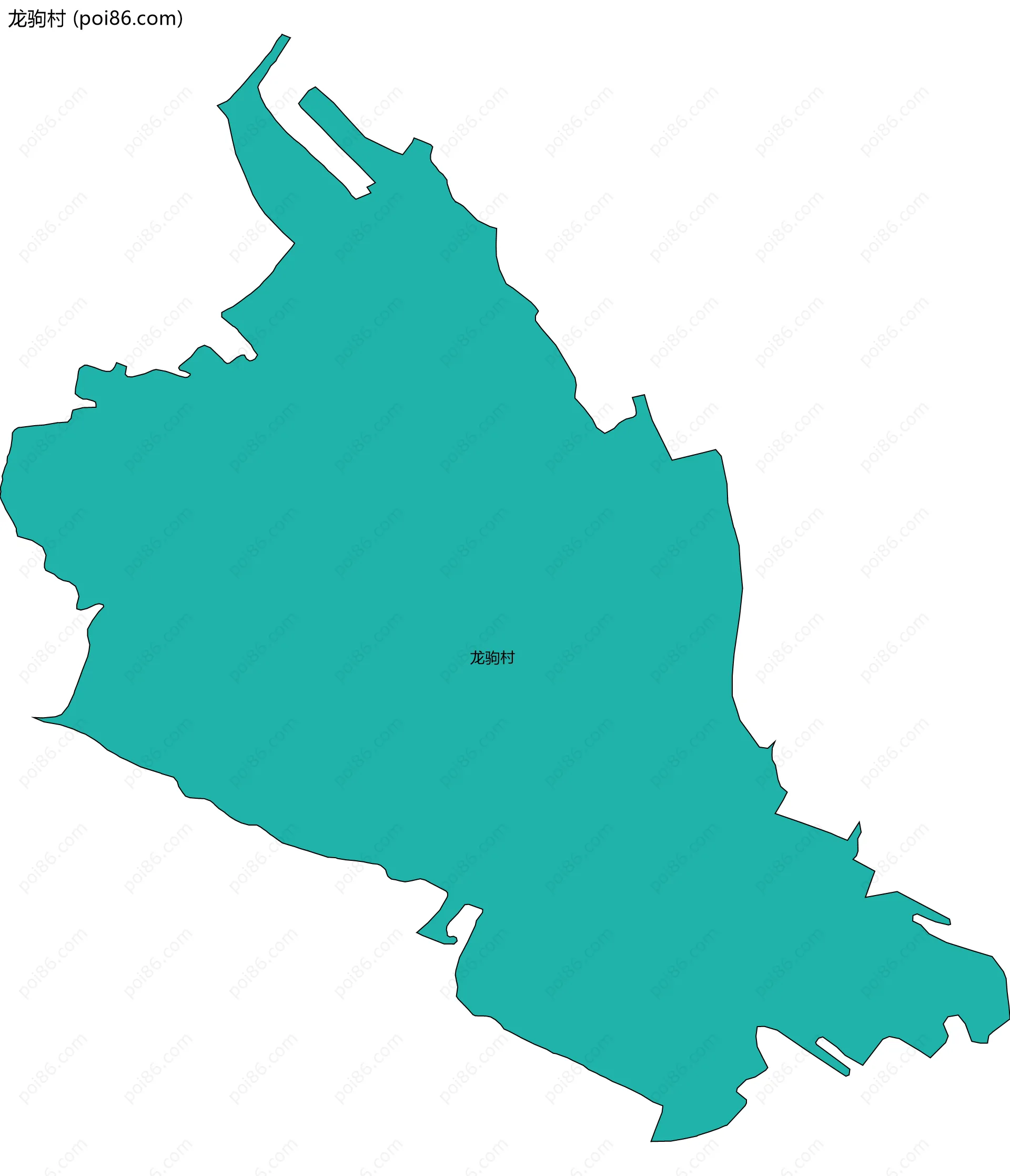 龙驹村边界地图