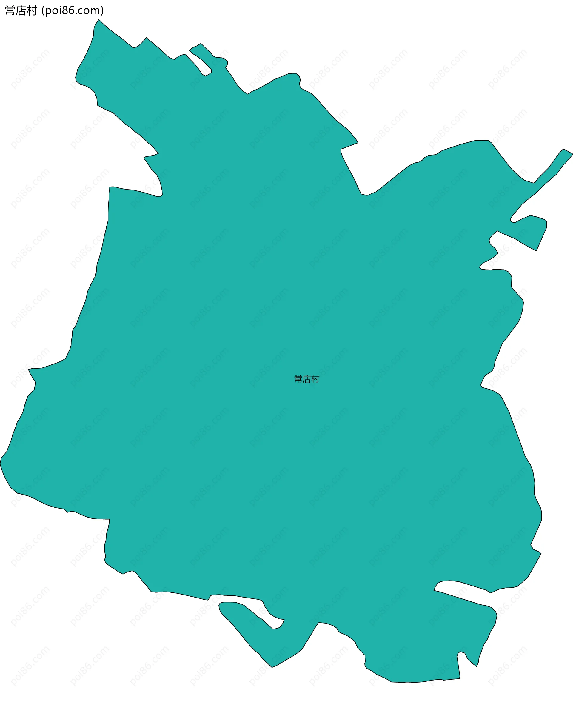 常店村边界地图