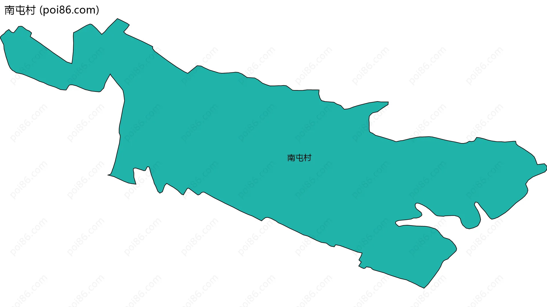 南屯村边界地图