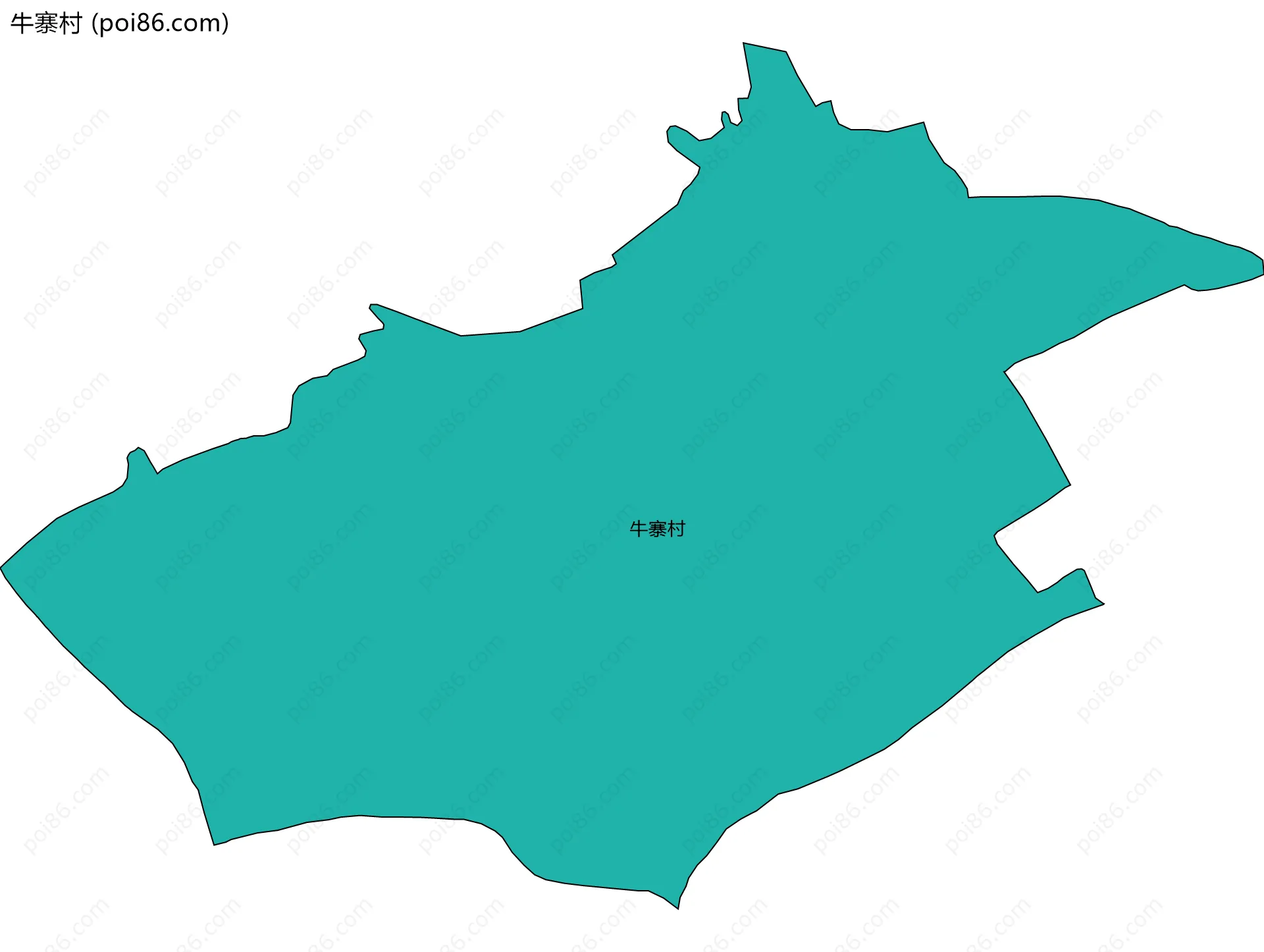 牛寨村边界地图