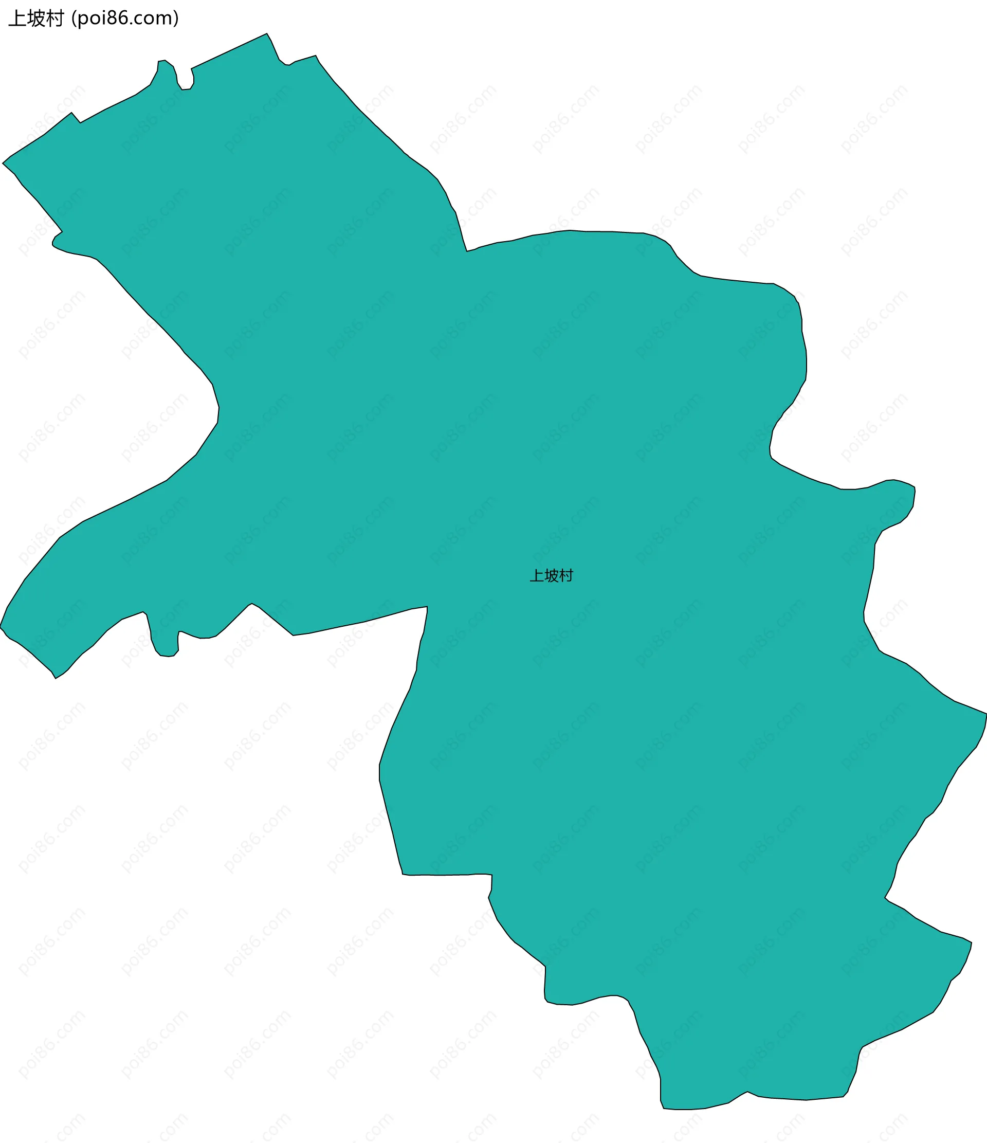 上坡村边界地图