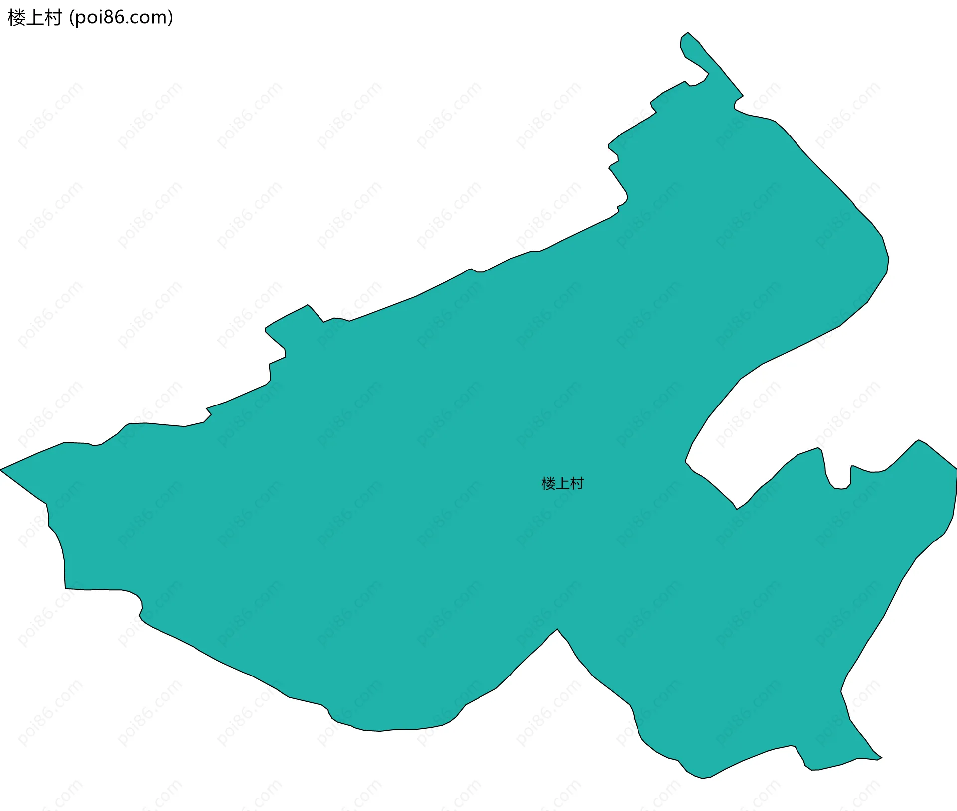 楼上村边界地图