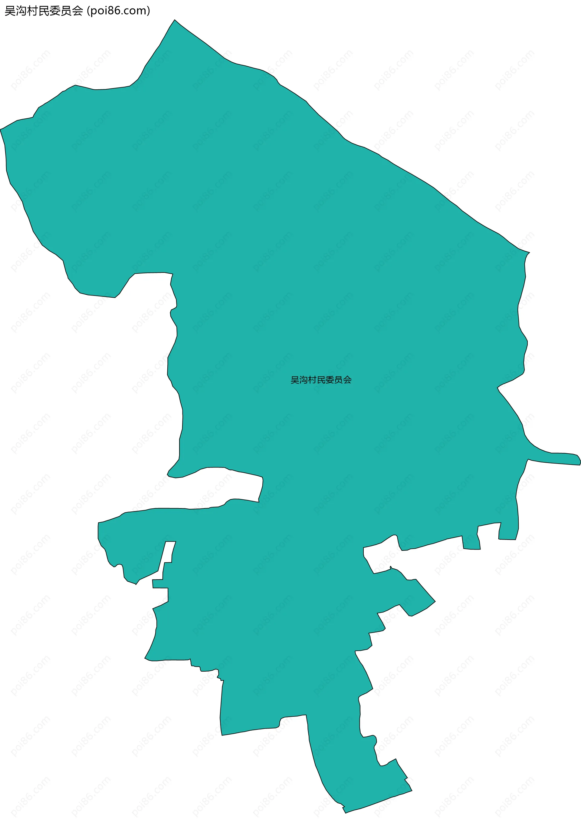 吴沟村民委员会边界地图