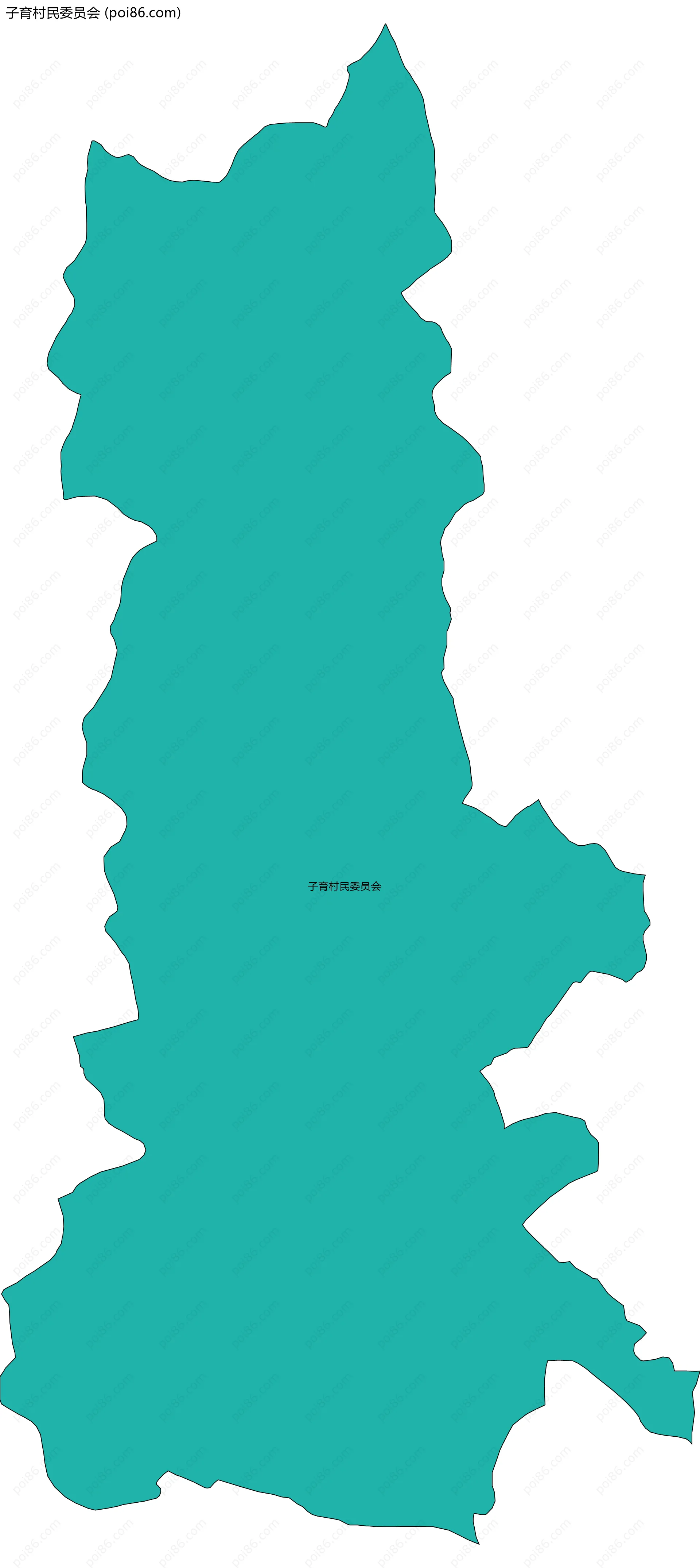 子育村民委员会边界地图