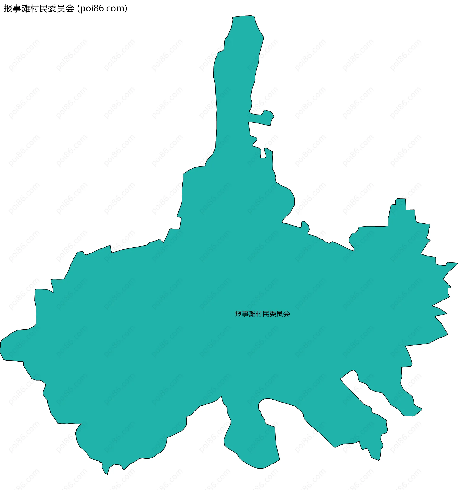 报事滩村民委员会边界地图