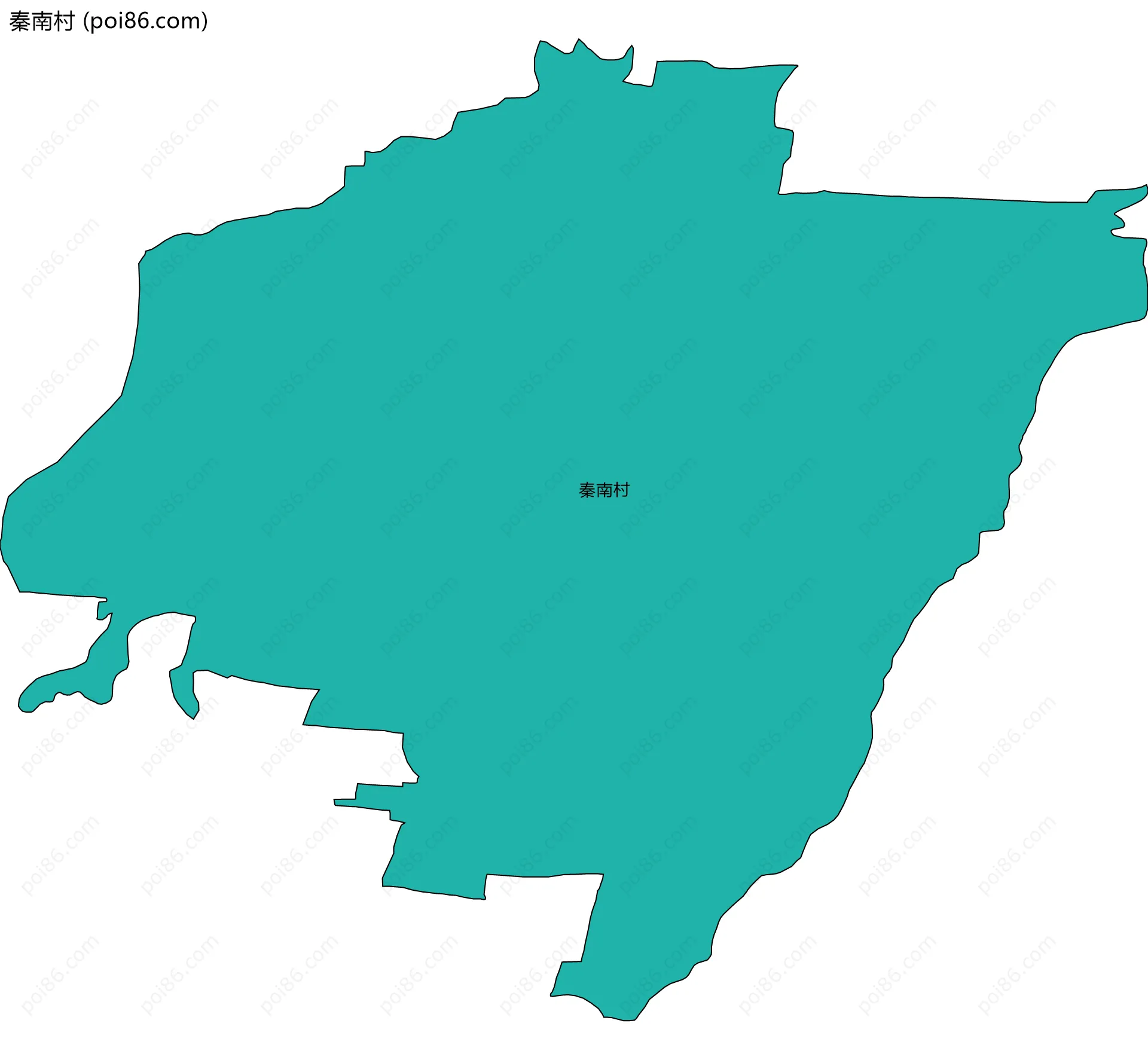 秦南村边界地图