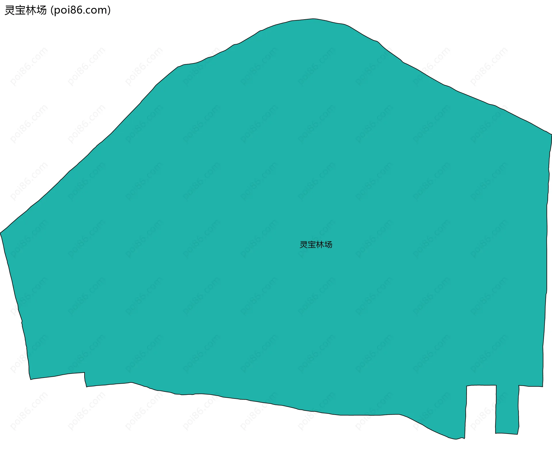 灵宝林场边界地图