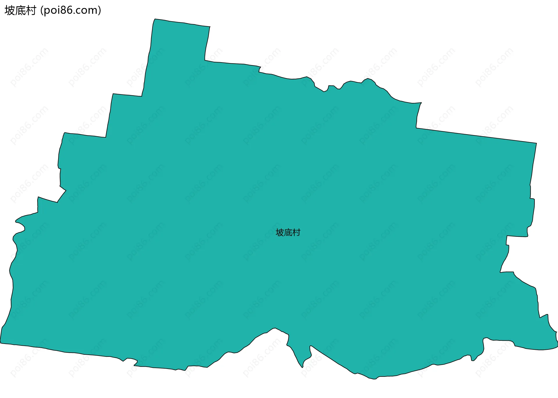 坡底村边界地图