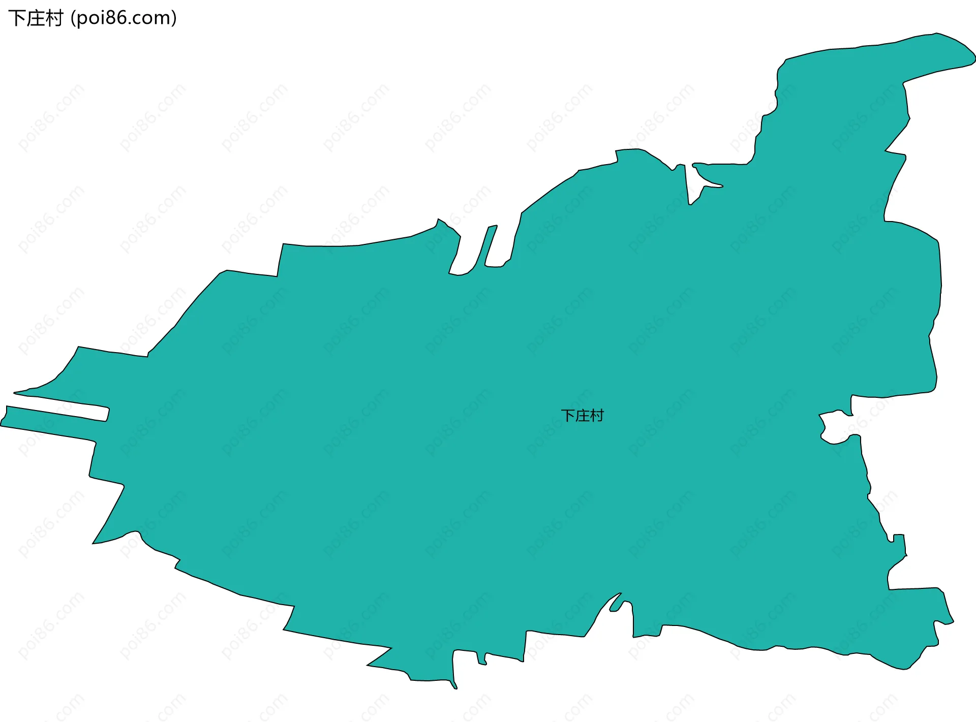 下庄村边界地图