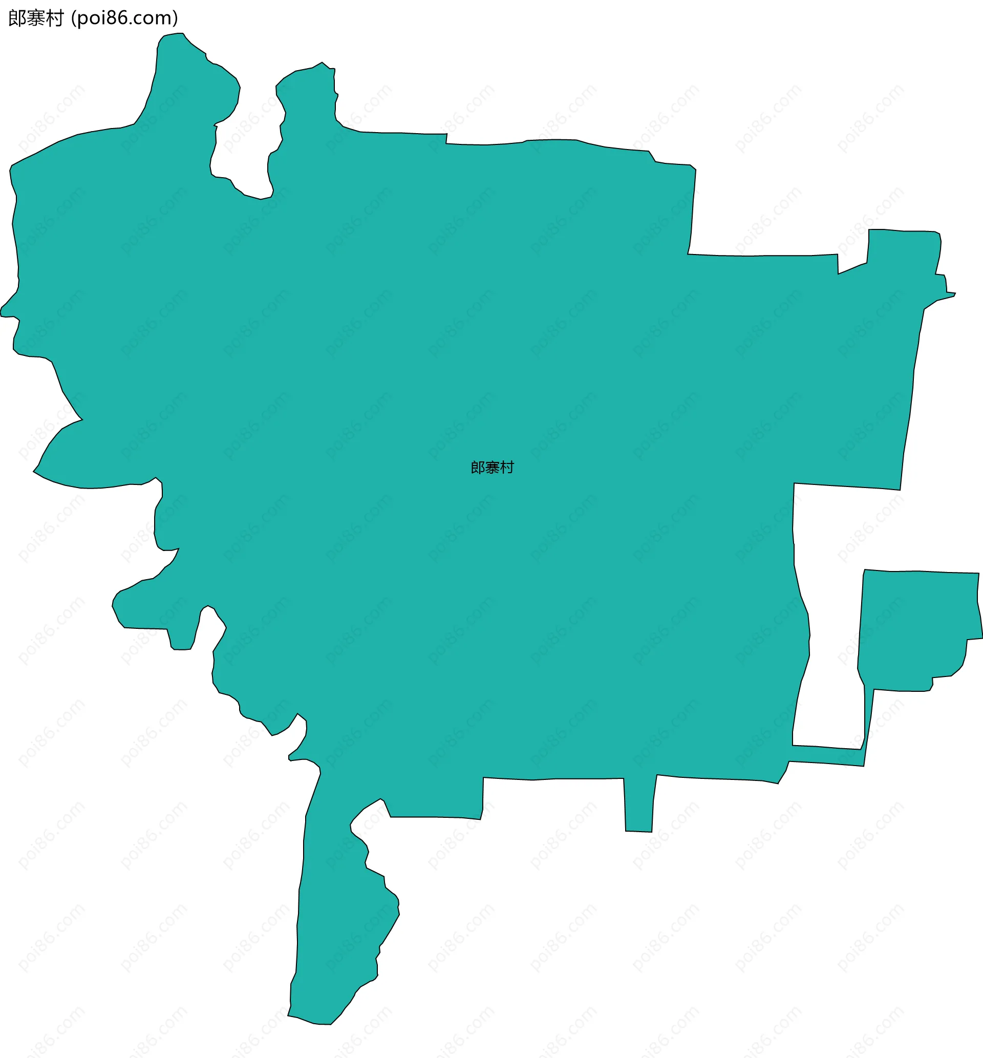 郎寨村边界地图