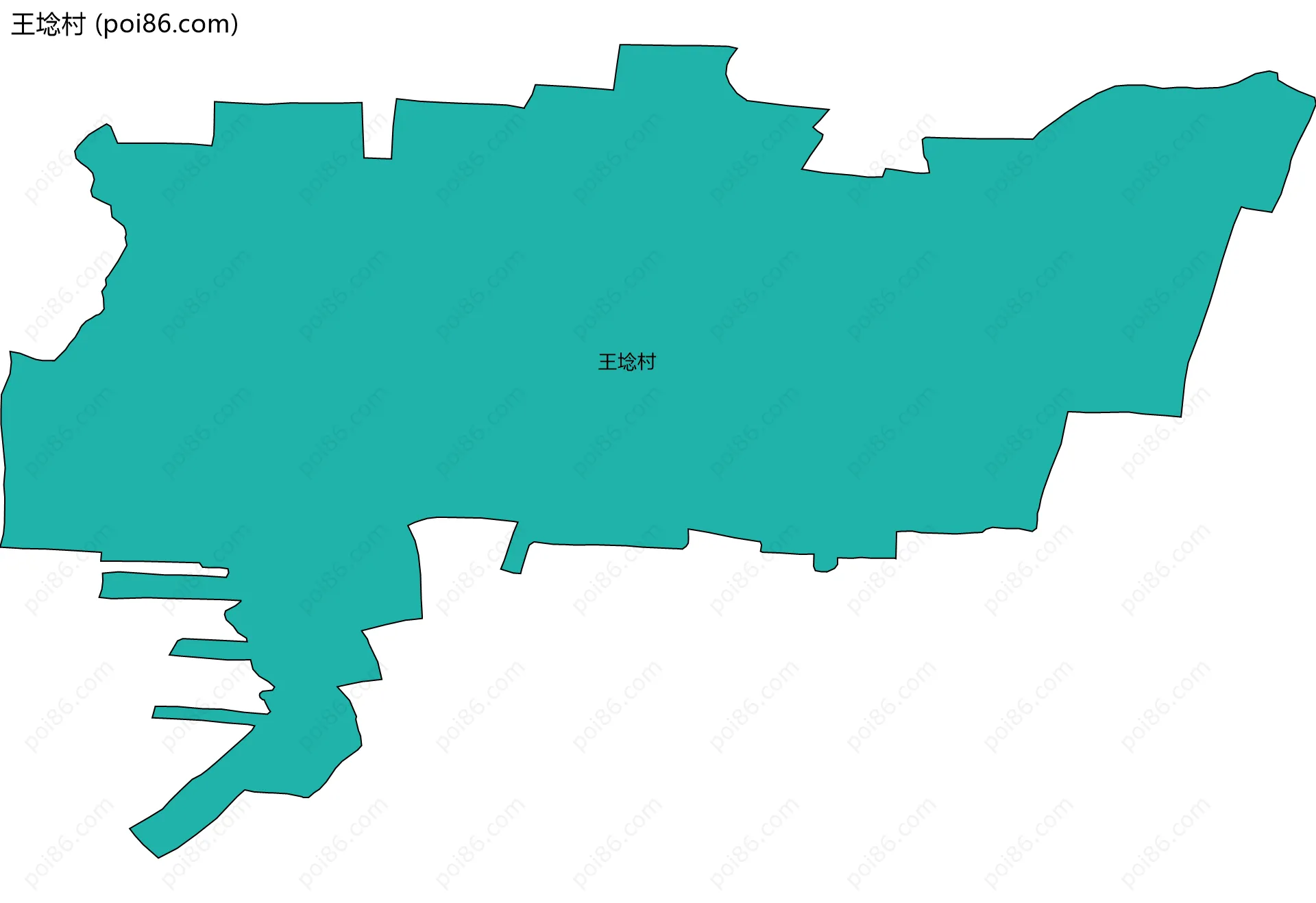 王埝村边界地图