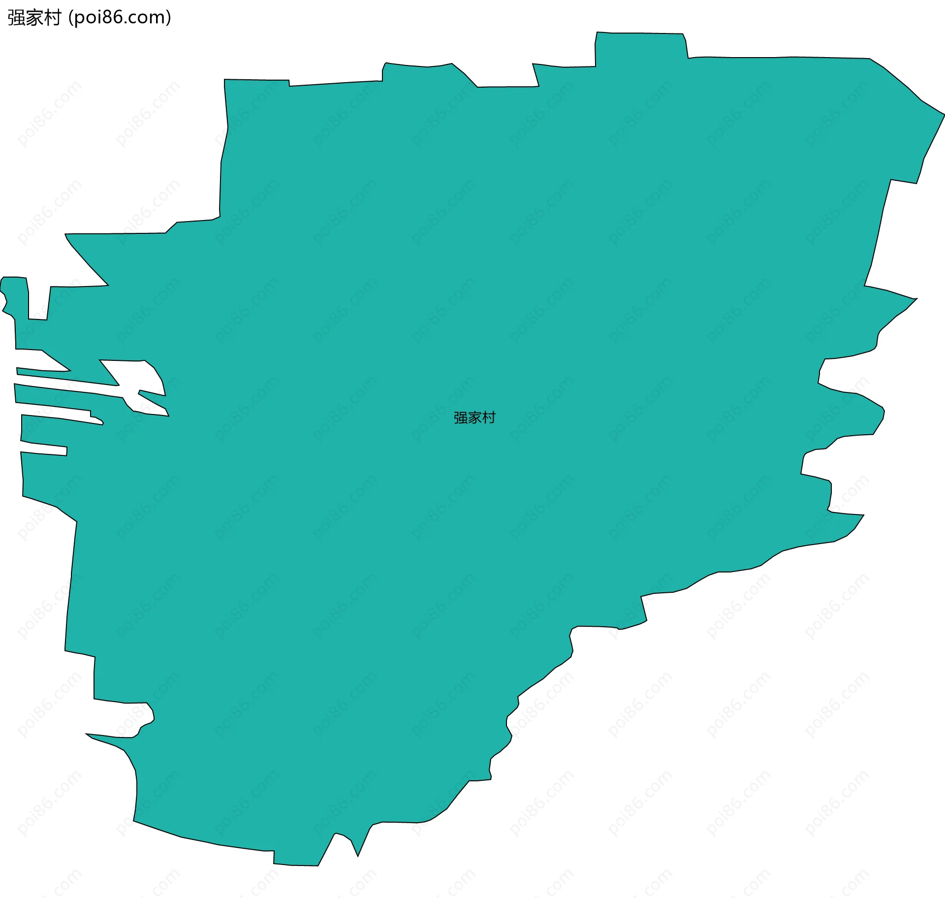 强家村边界地图