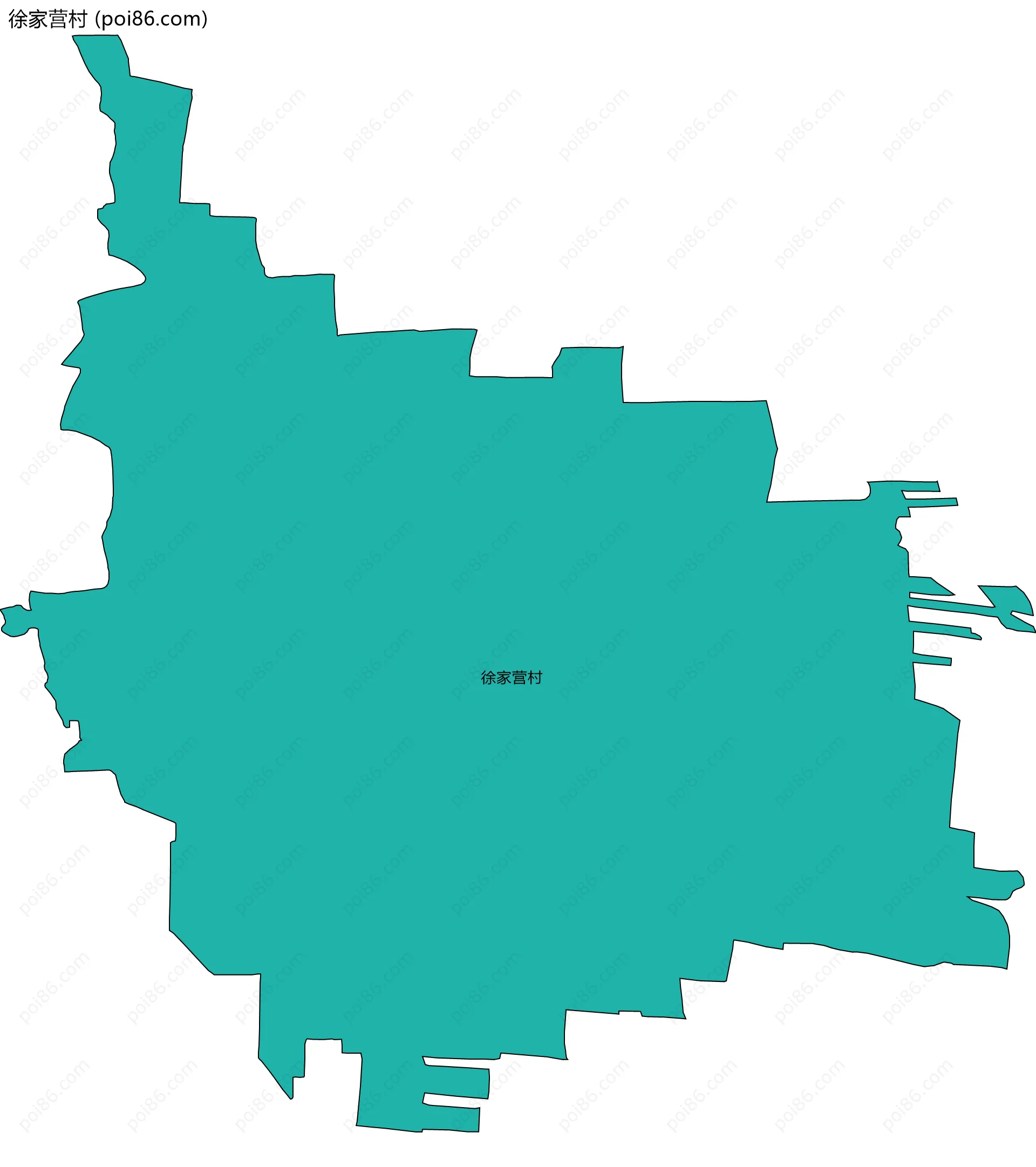 徐家营村边界地图