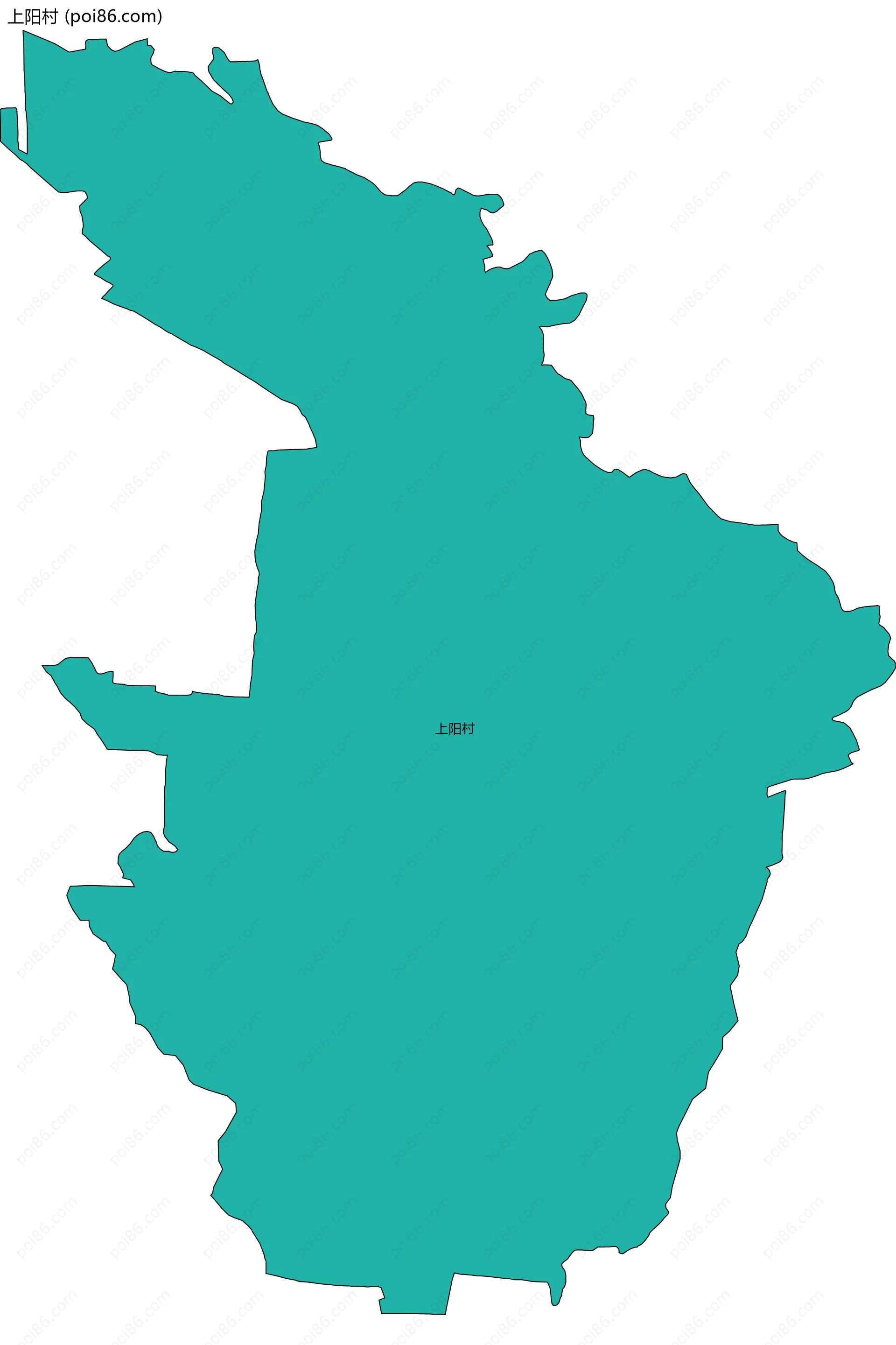 上阳村边界地图