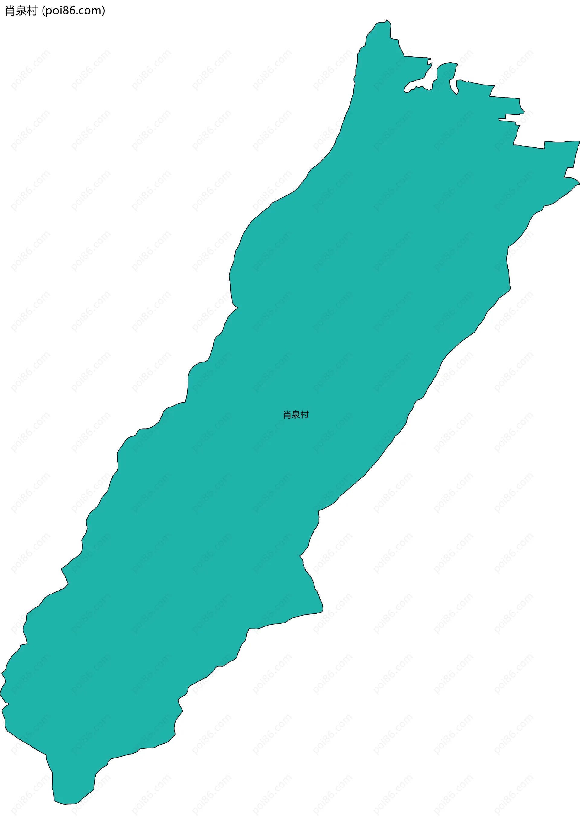 肖泉村边界地图