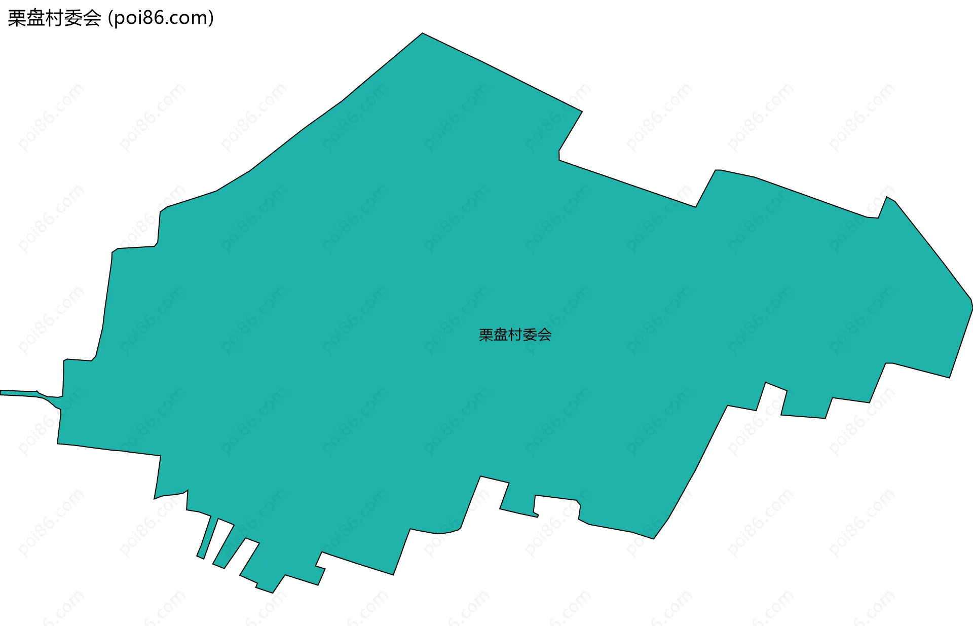 栗盘村委会边界地图