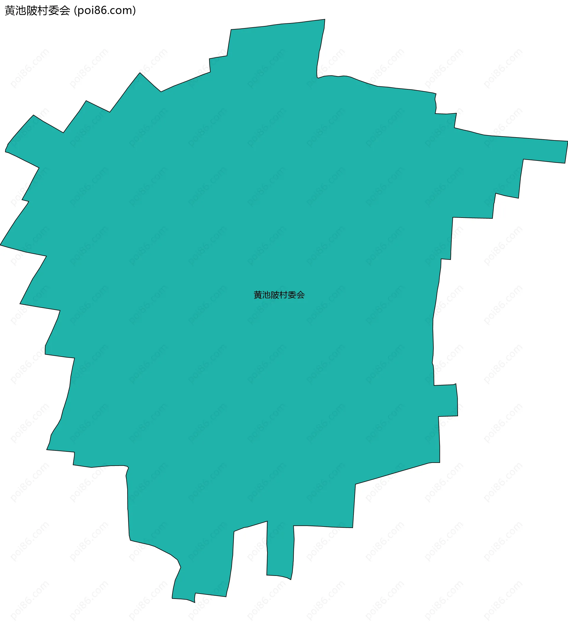 黄池陂村委会边界地图