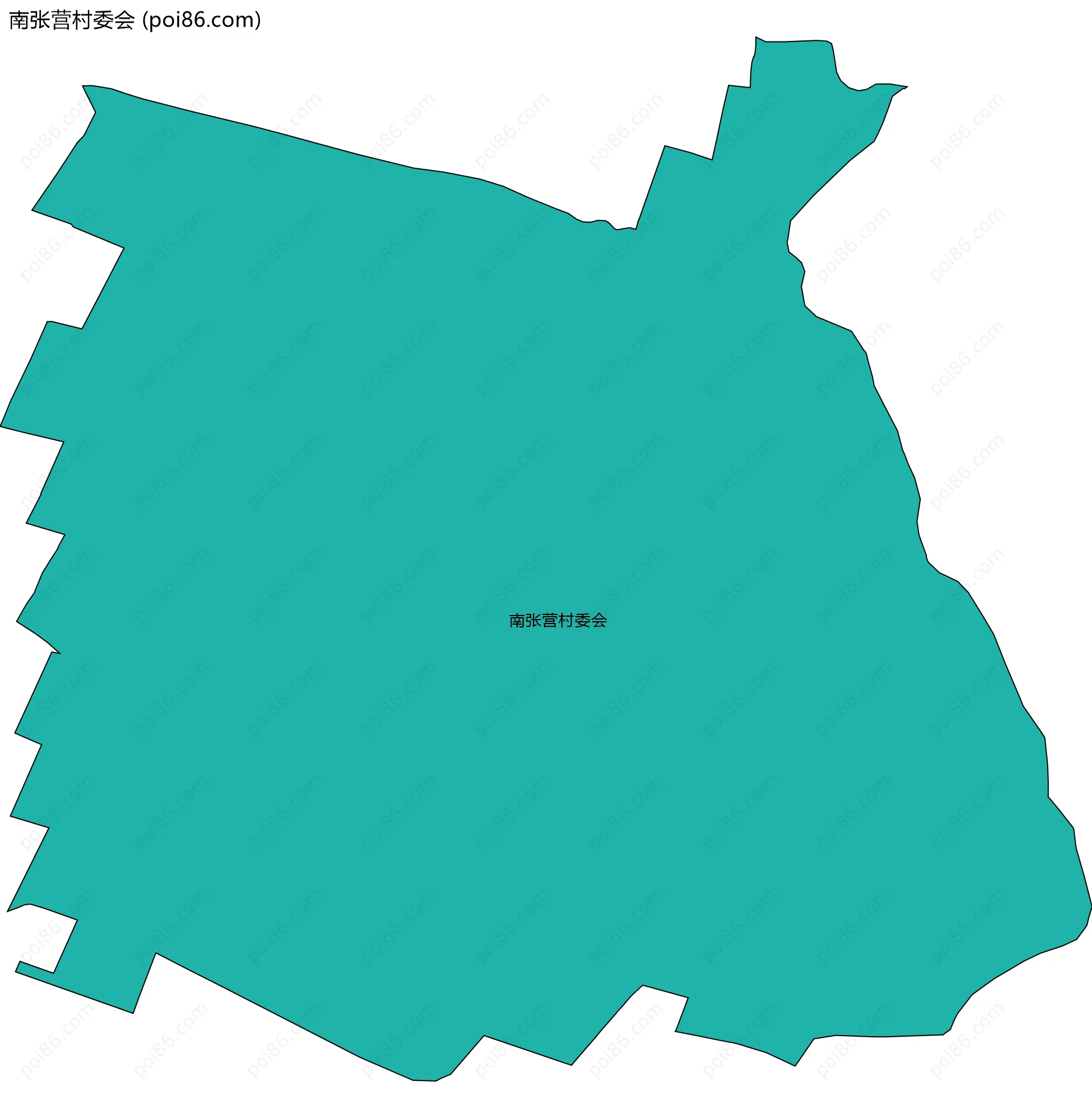 南张营村委会边界地图