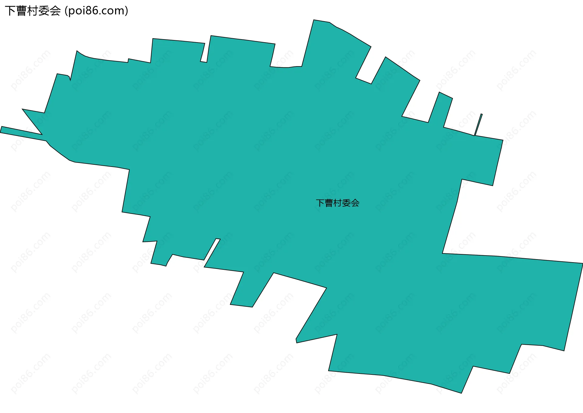 下曹村委会边界地图