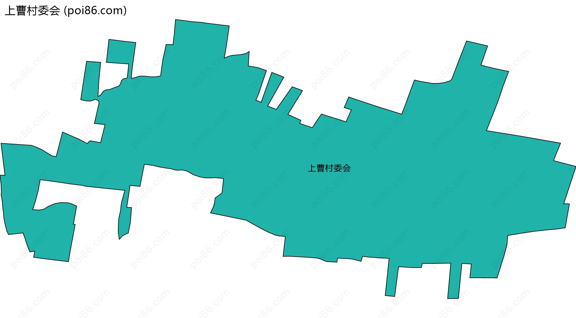 上曹村委会边界地图