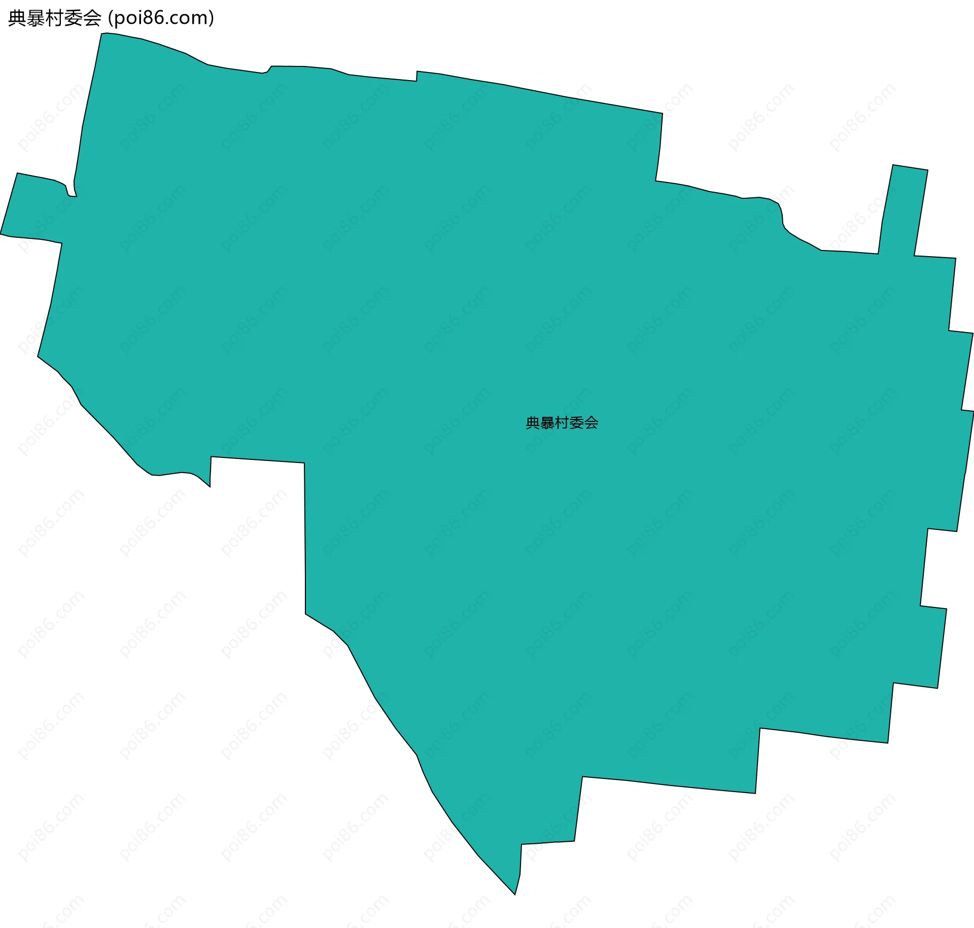 典暴村委会边界地图