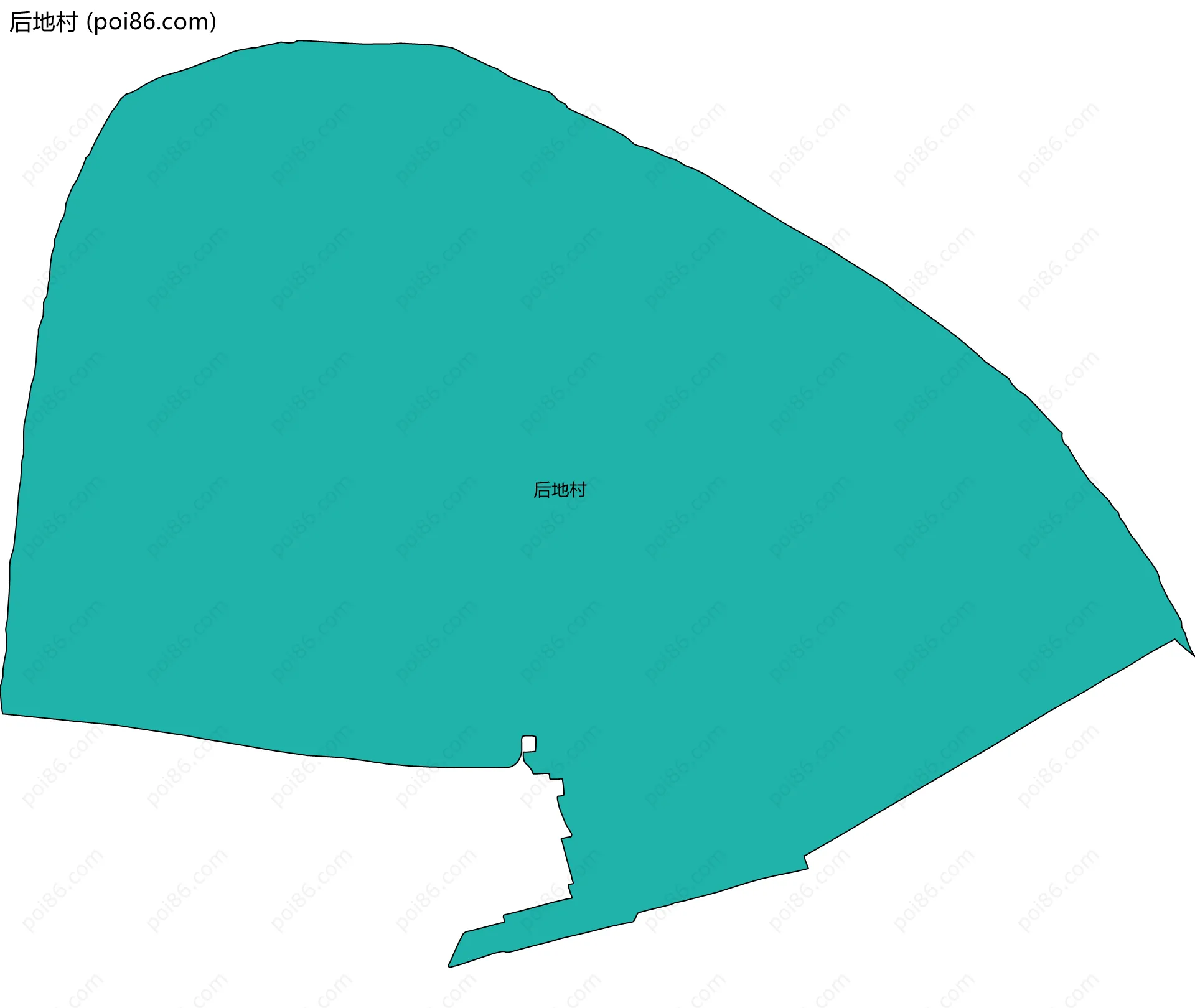 后地村边界地图