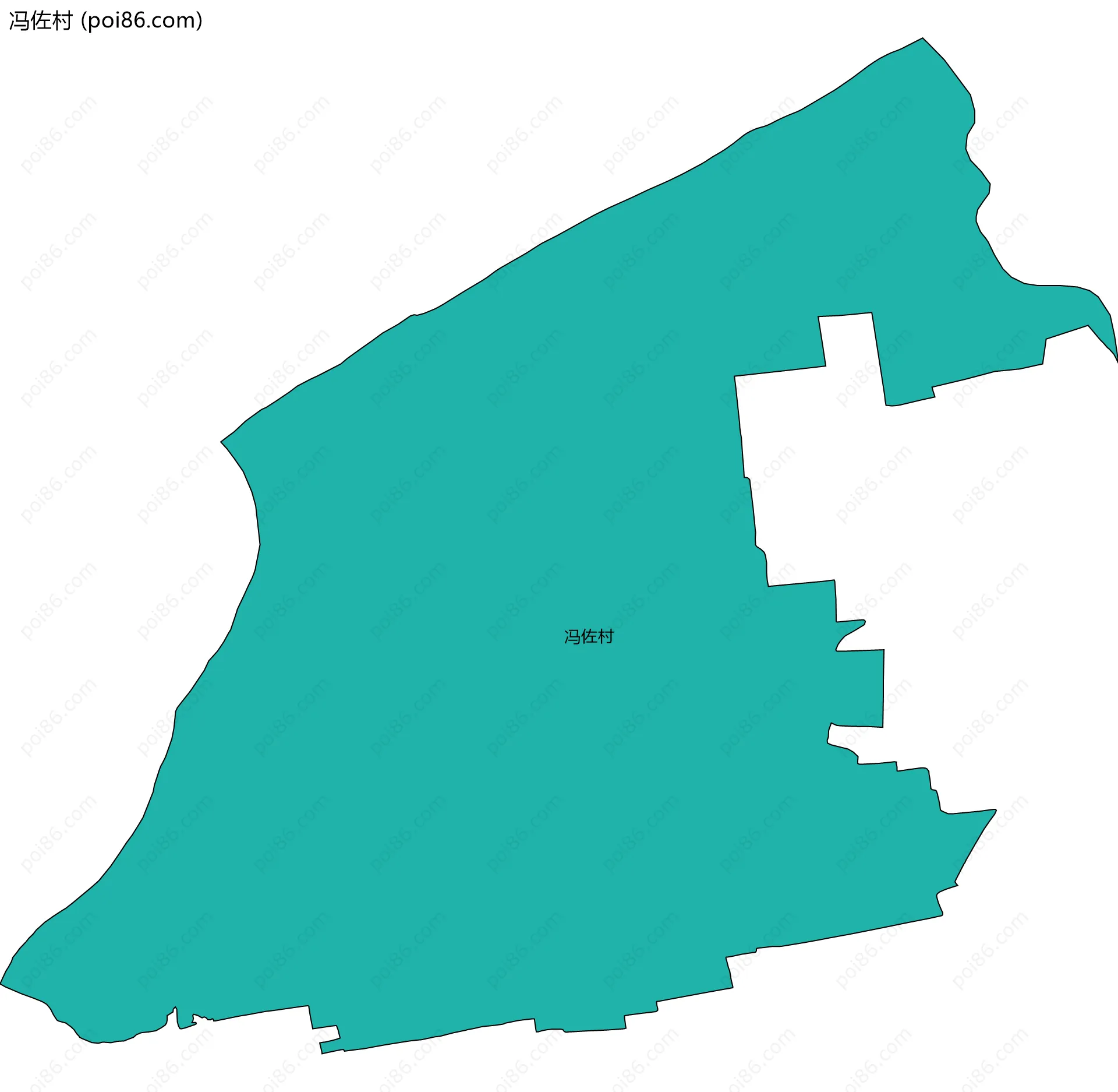 冯佐村边界地图