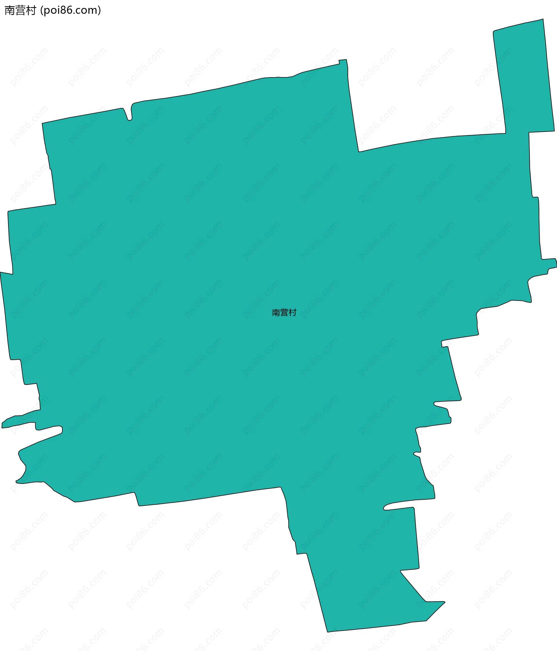 南营村边界地图