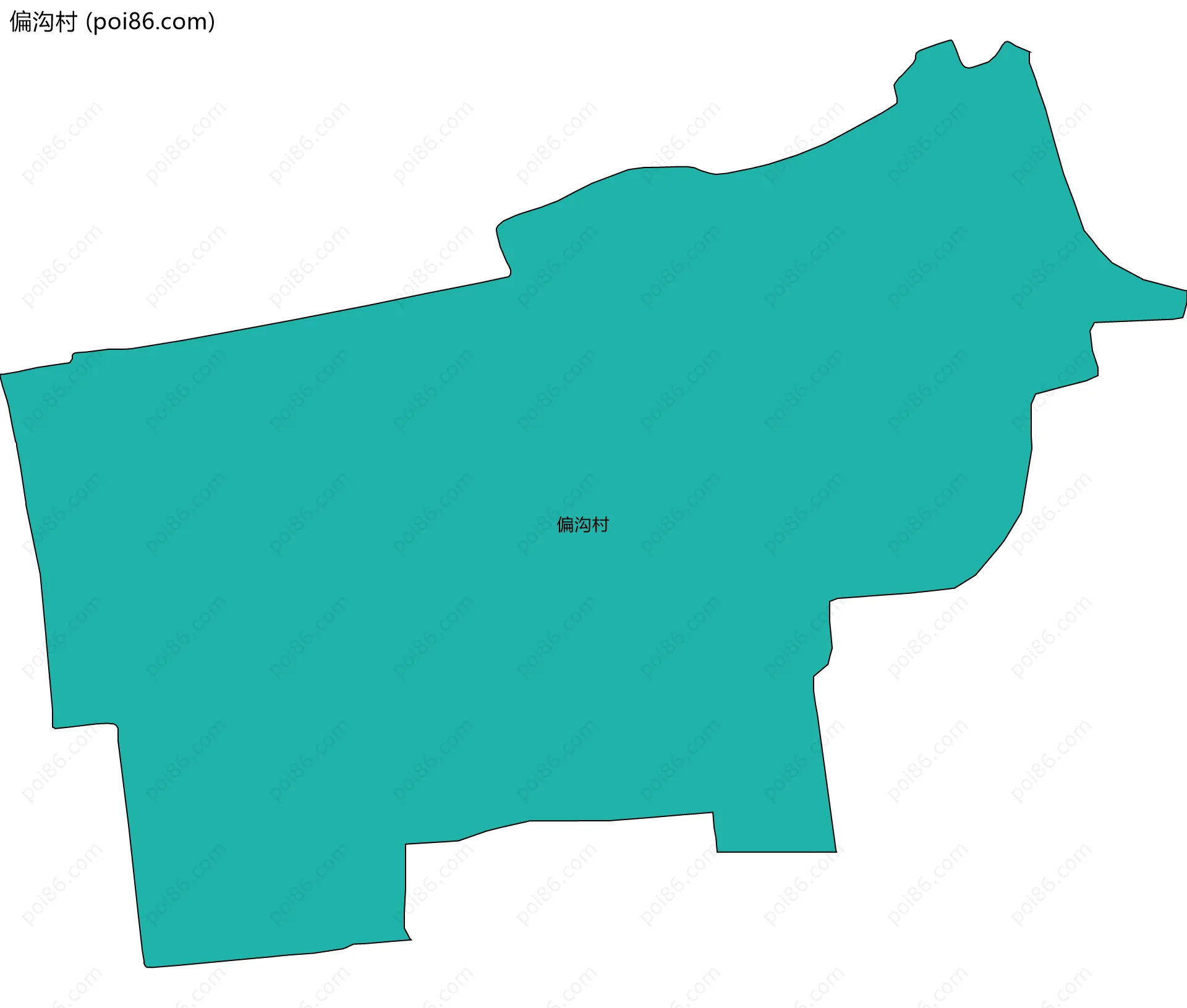 偏沟村边界地图