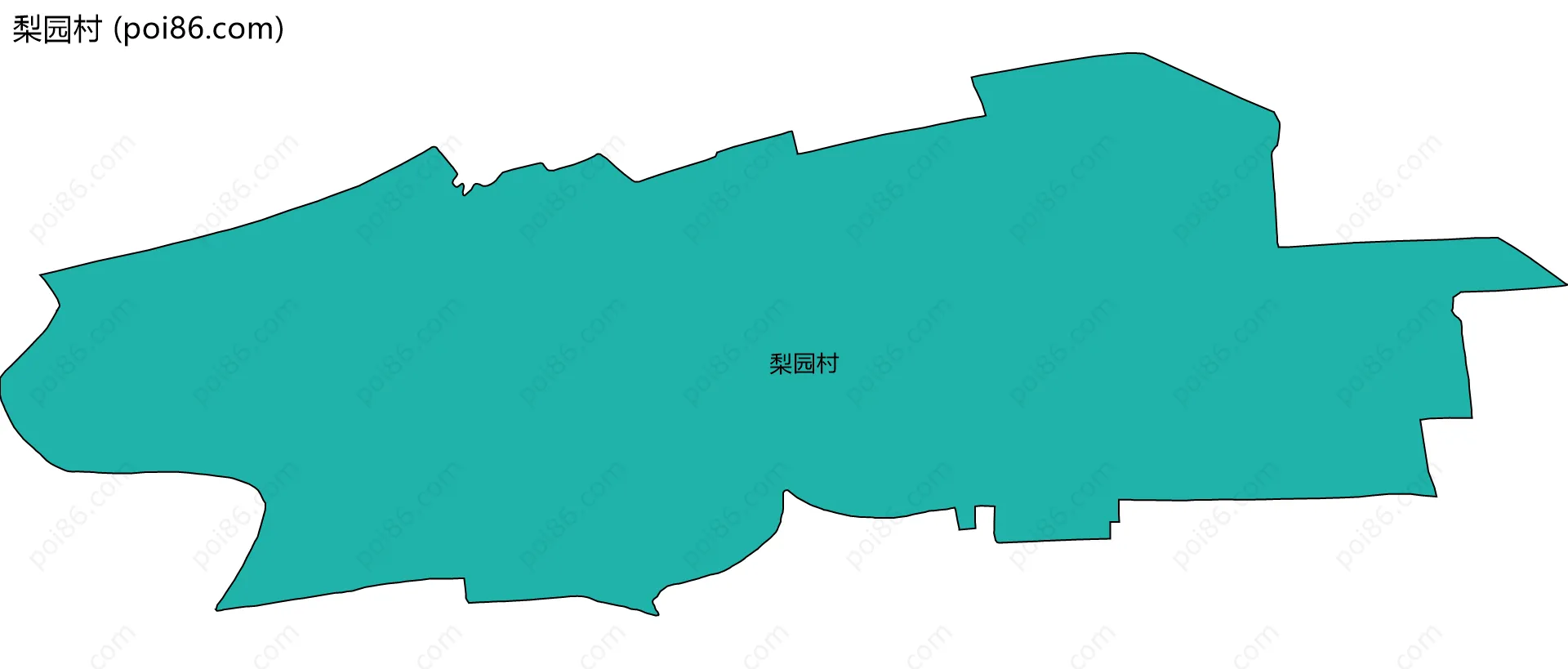 梨园村边界地图