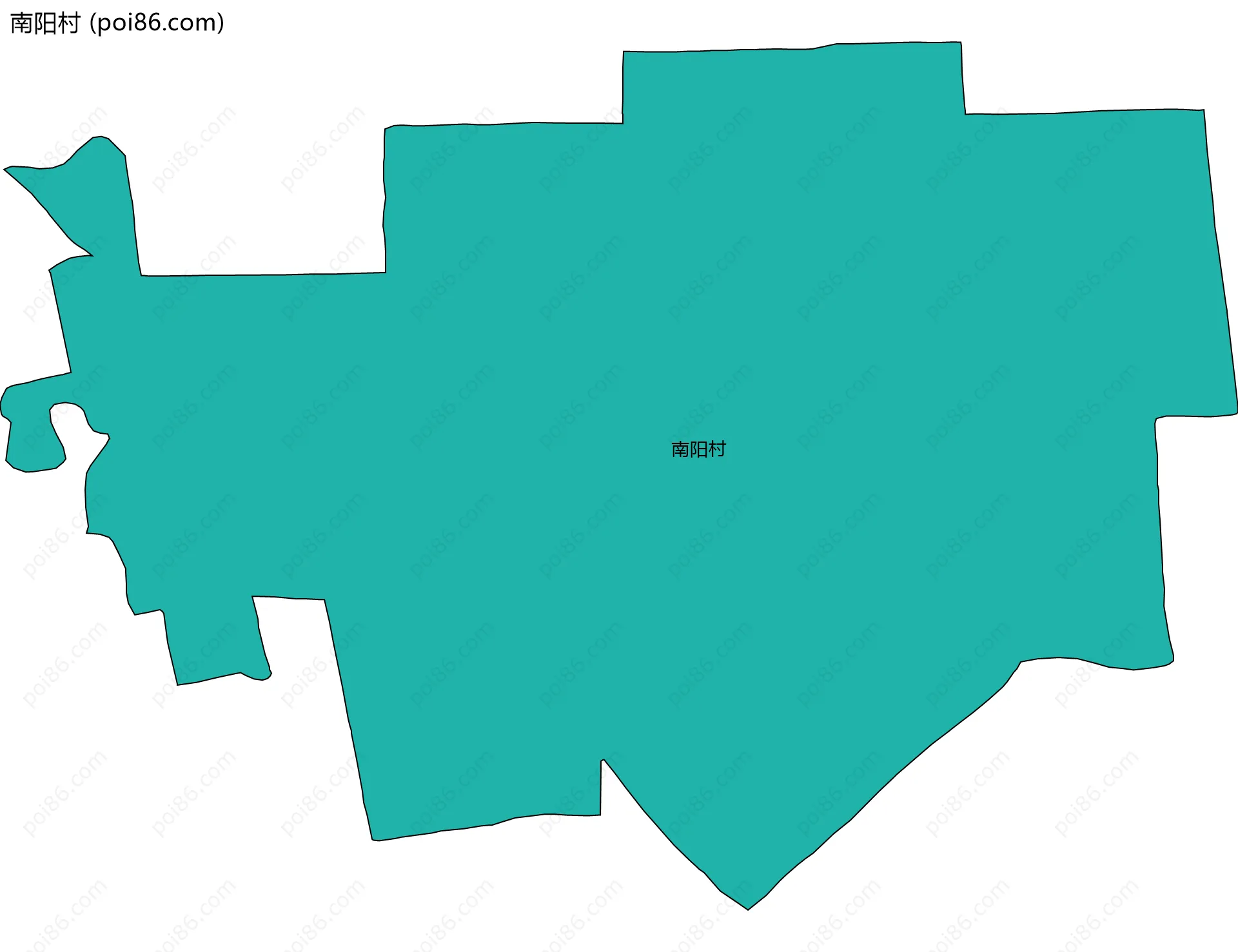 南阳村边界地图