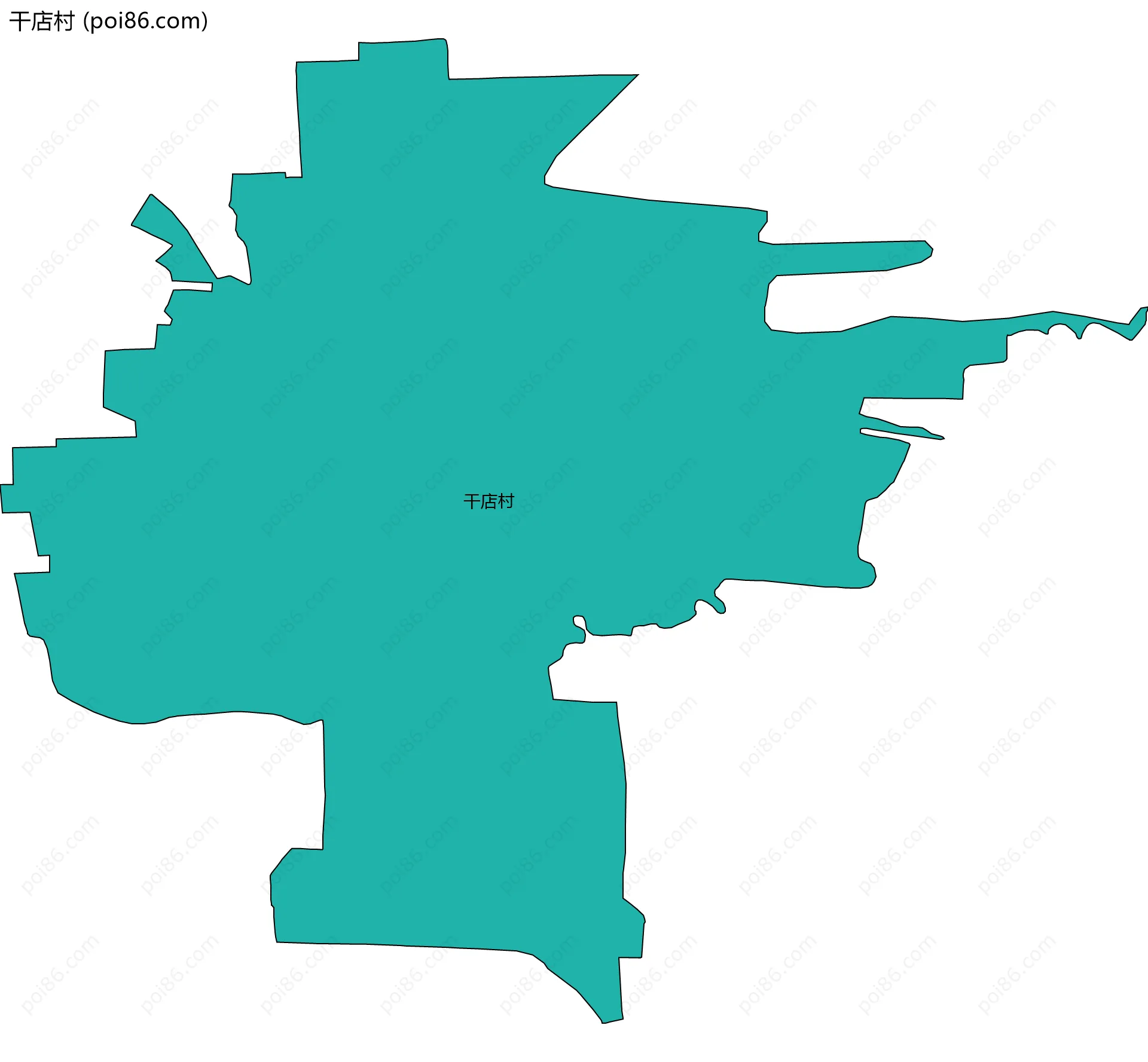 干店村边界地图