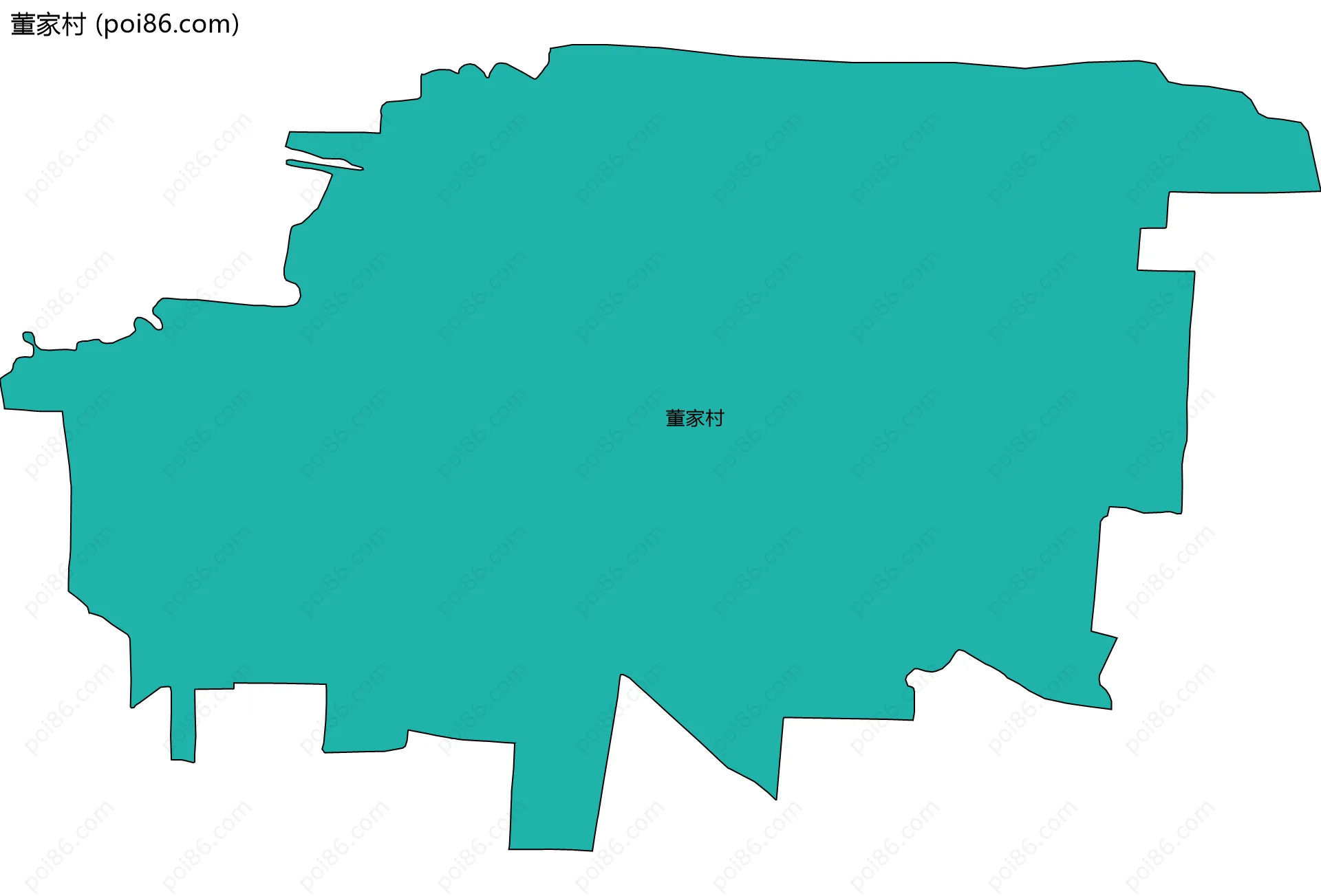 董家村边界地图