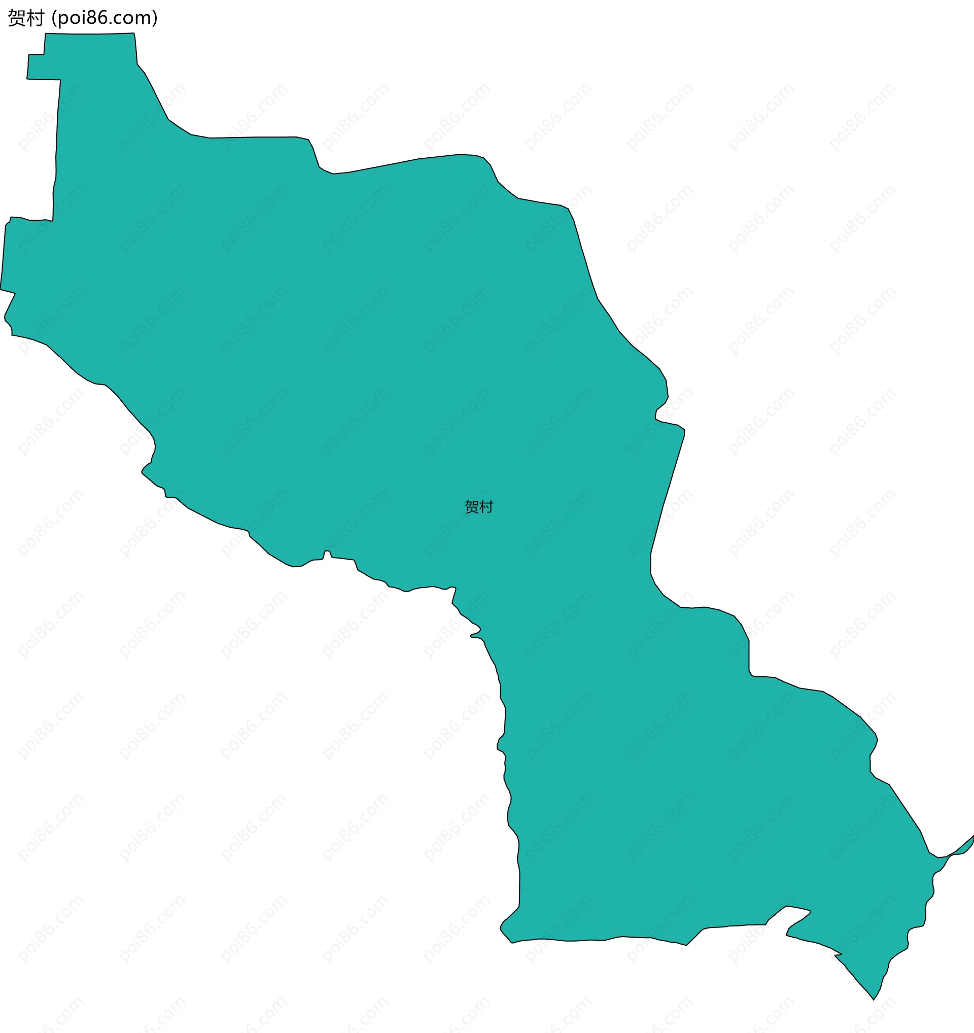 贺村边界地图