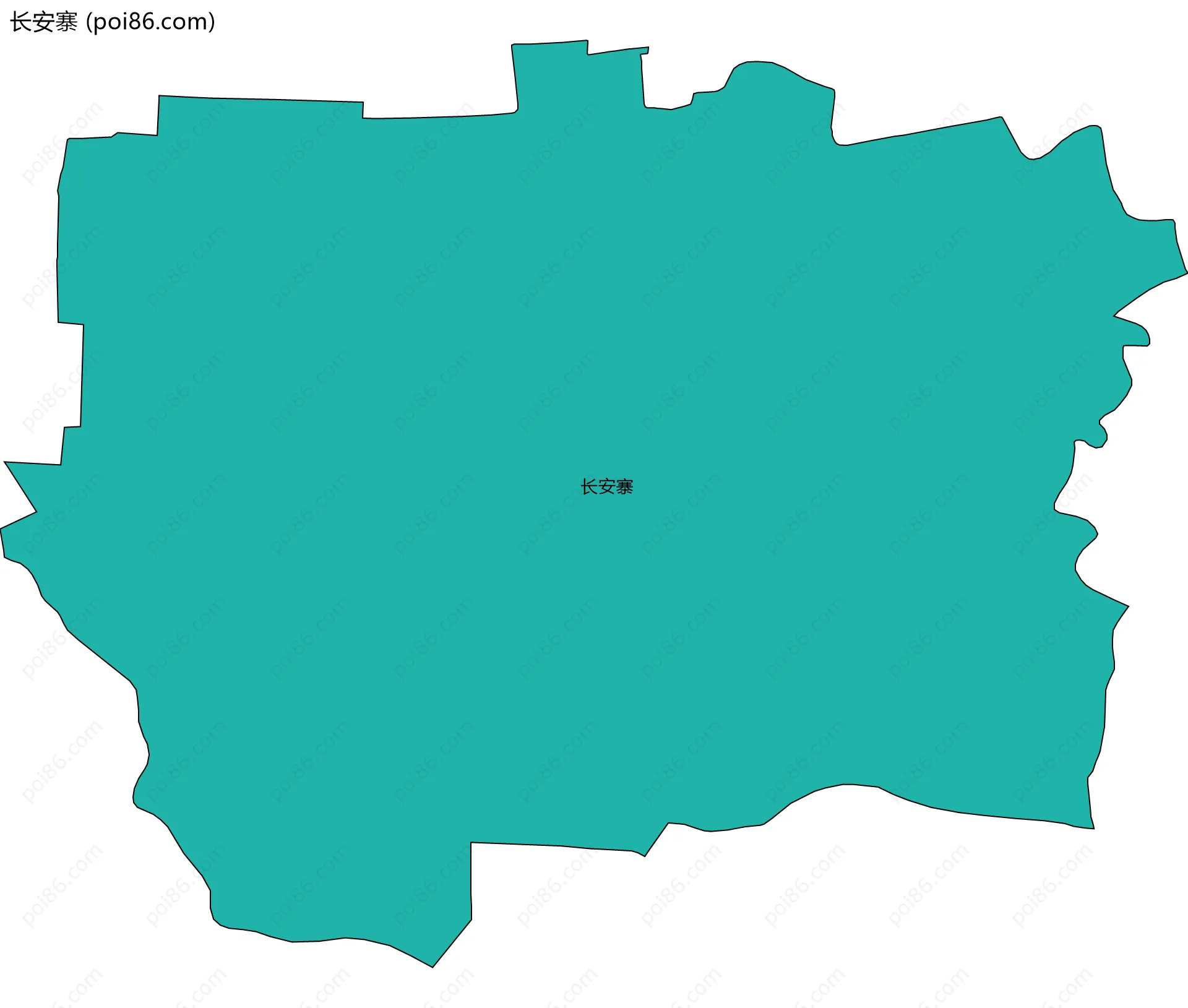 长安寨边界地图