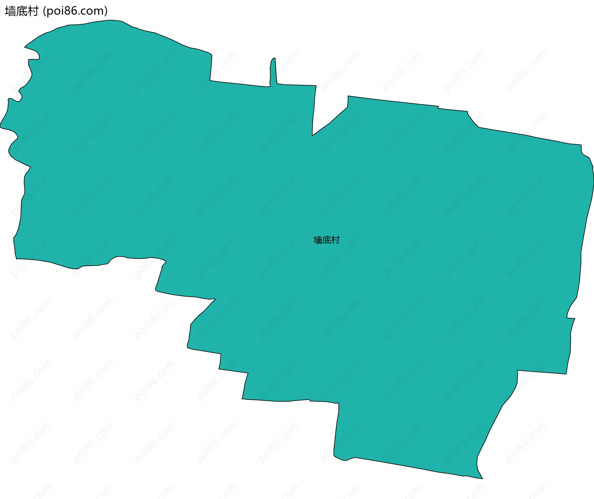 墙底村边界地图