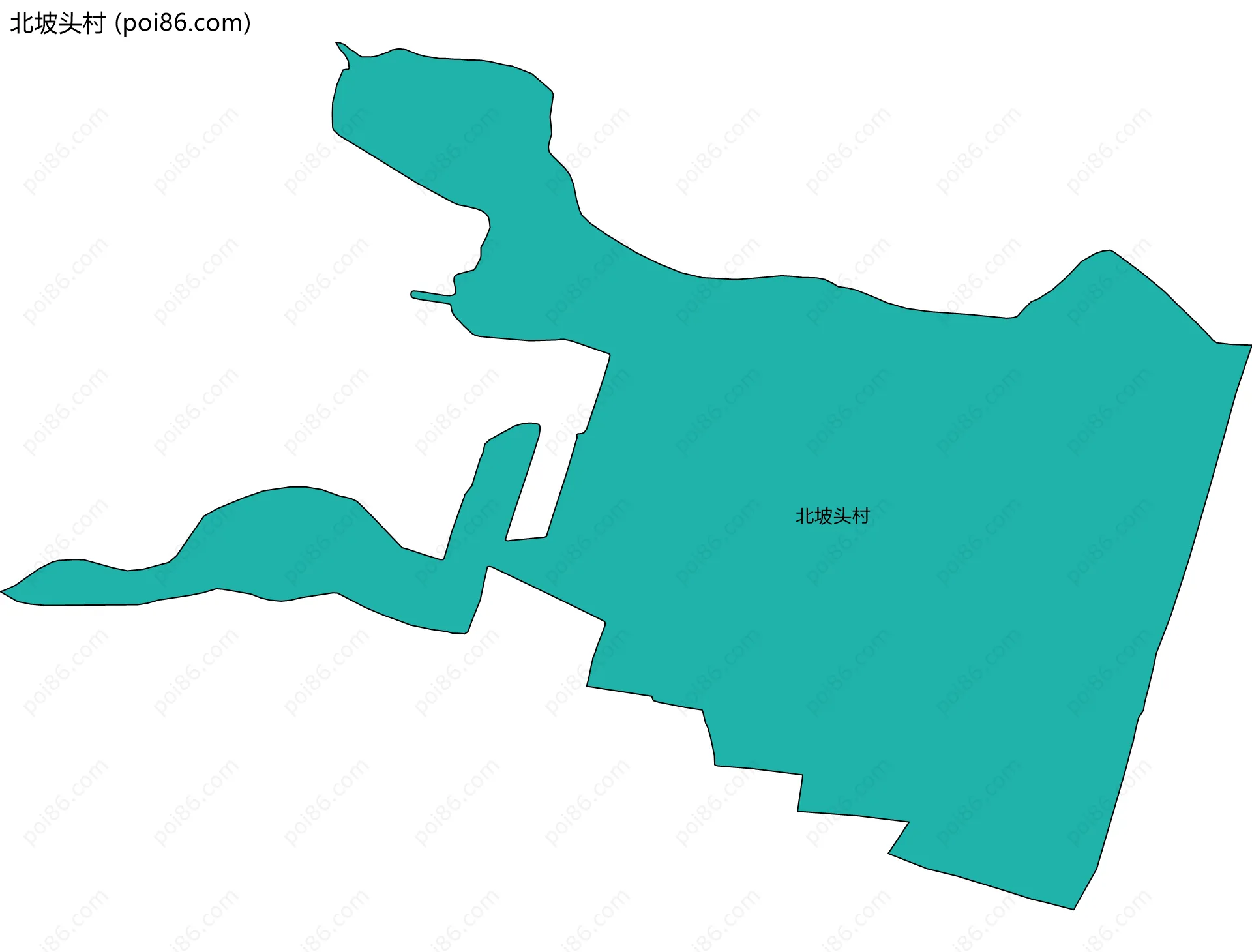 北坡头村边界地图