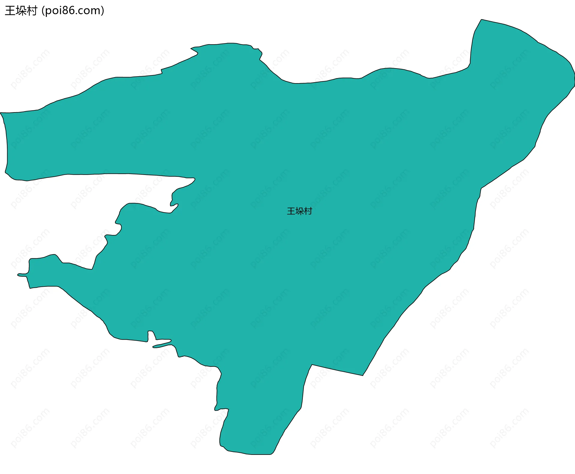 王垛村边界地图