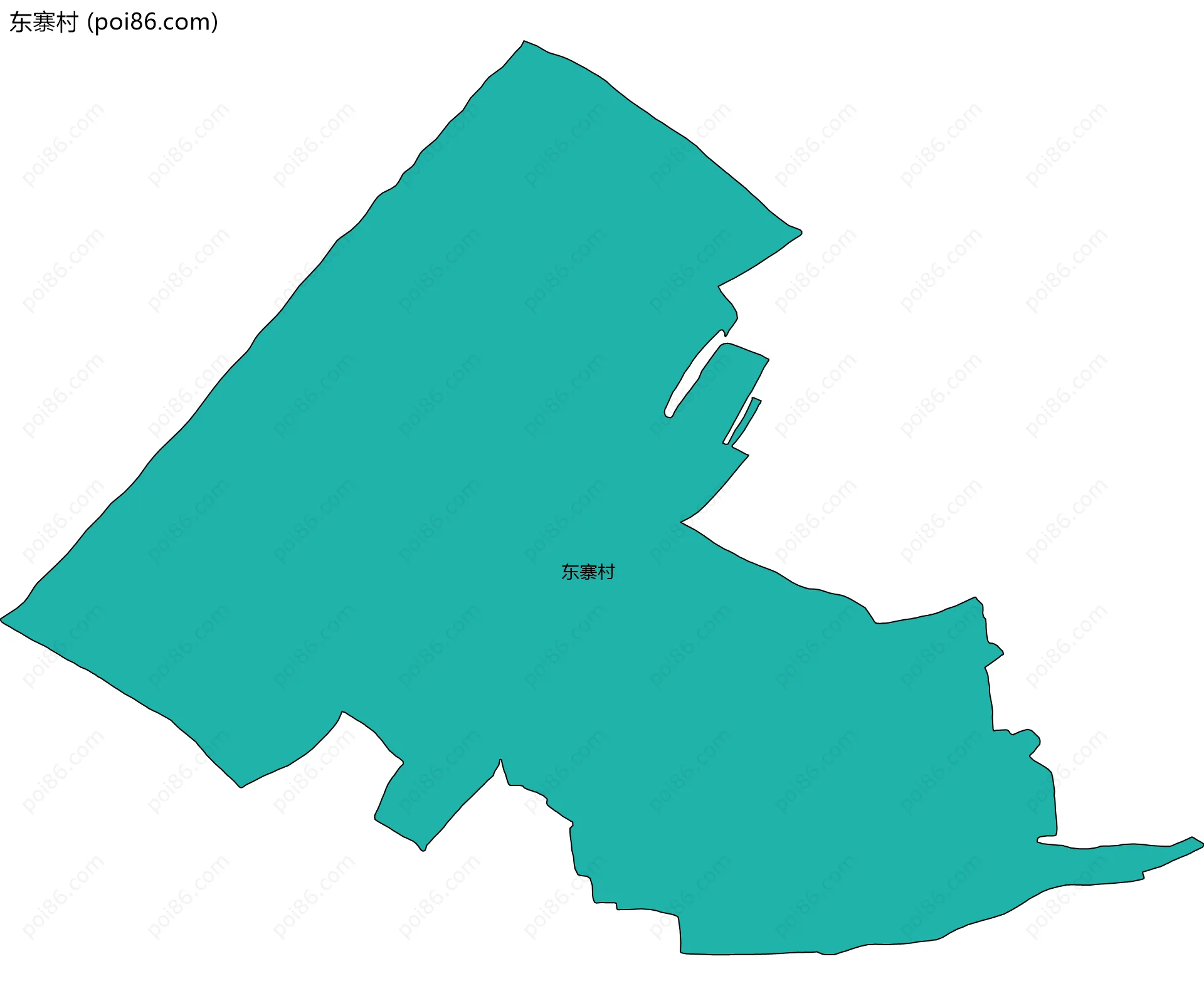 东寨村边界地图